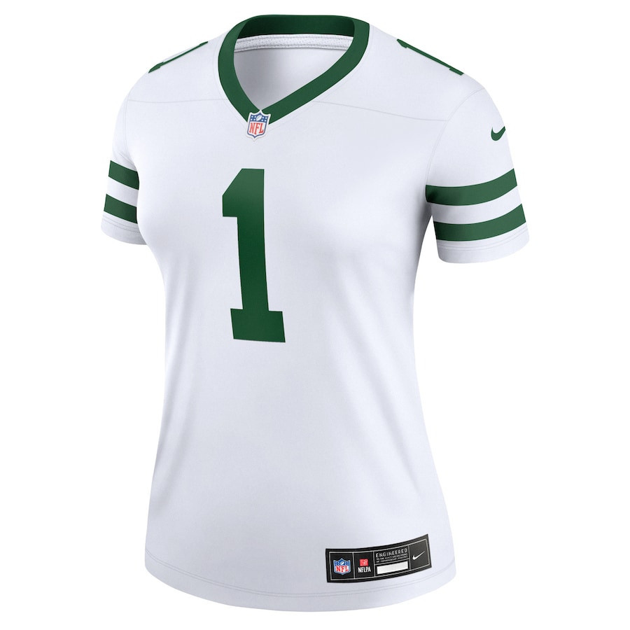 Sauce Gardner 1 New York Jets Alternate Legend, Legacy White NFL Jersey Women's