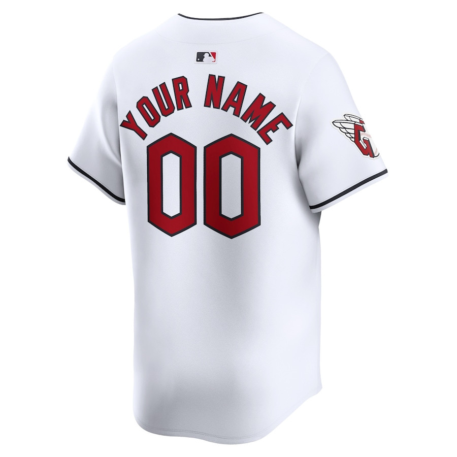 Cleveland Guardians Home Limited Custom White MLB Jersey Youth