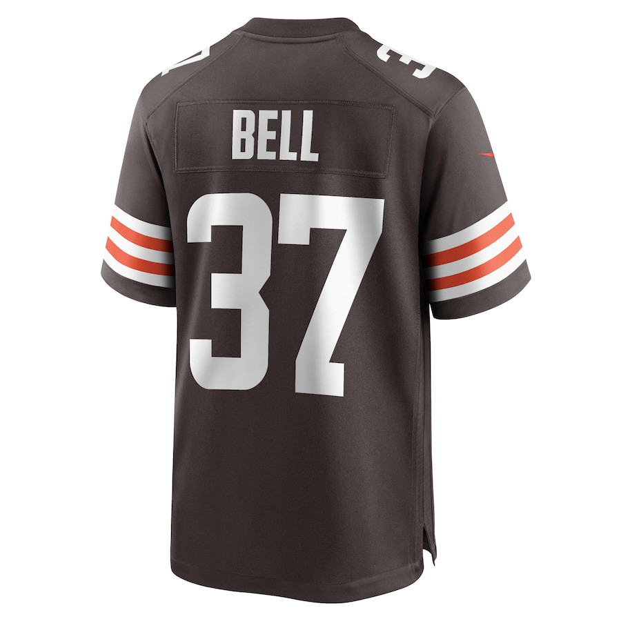 D'Anthony Bell 37 Cleveland Browns Game Brown NFL Jersey Men's