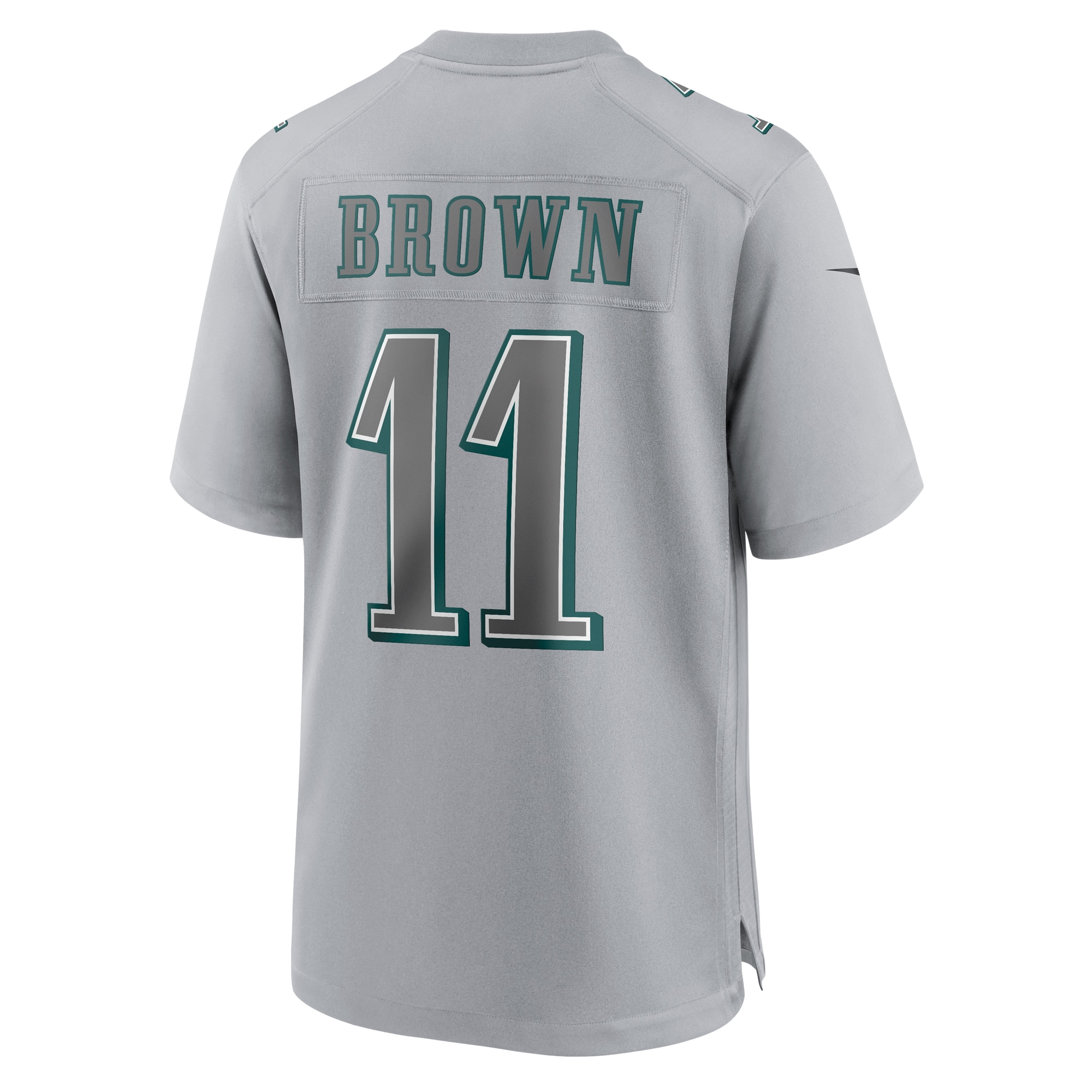 Philadelphia Eagles A.J. Brown Gray Super Bowl LVII Patch Atmosphere Fashion Game NFL Jersey Men's