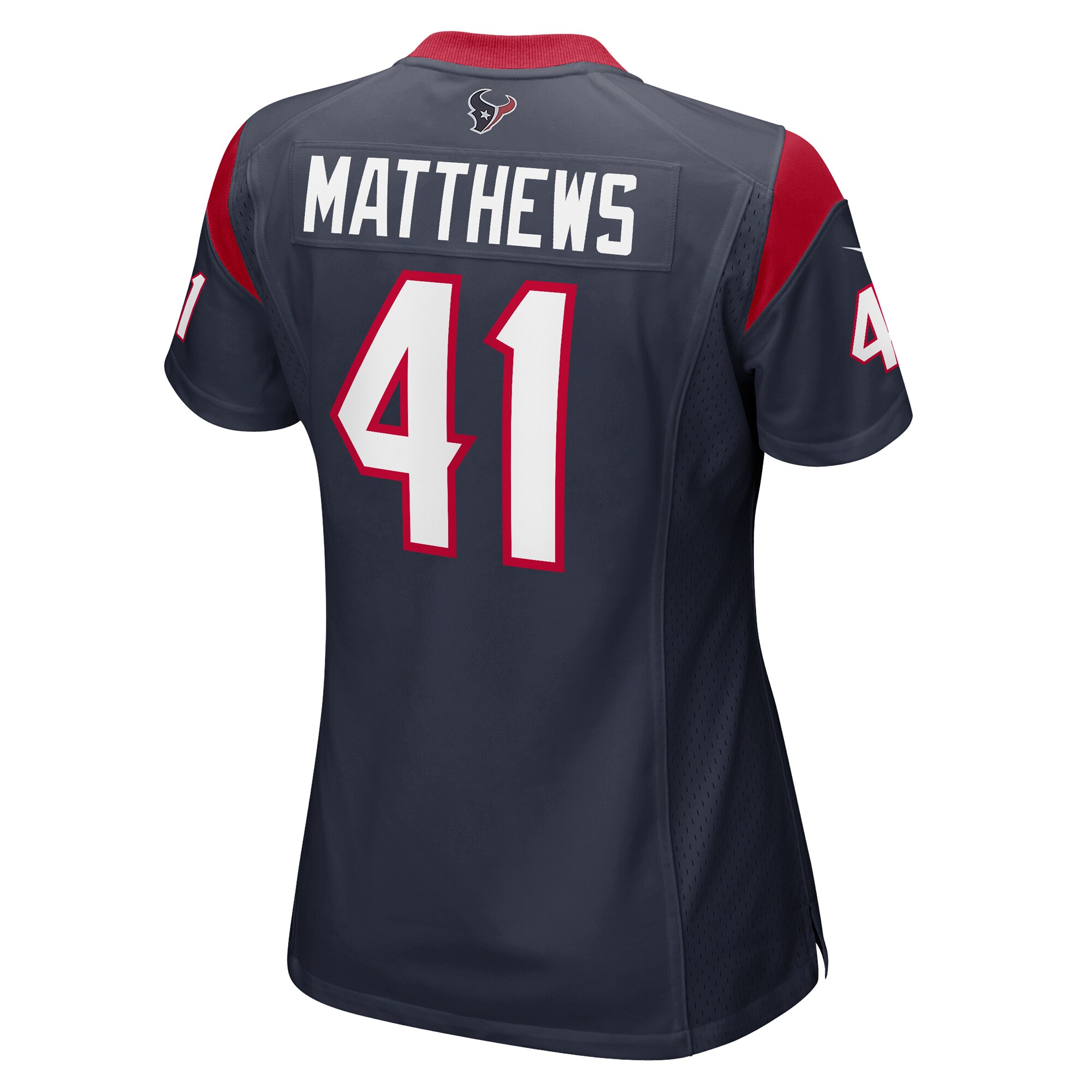 Houston Texans Jesse Matthews Navy Team Game NFL Jersey Women's