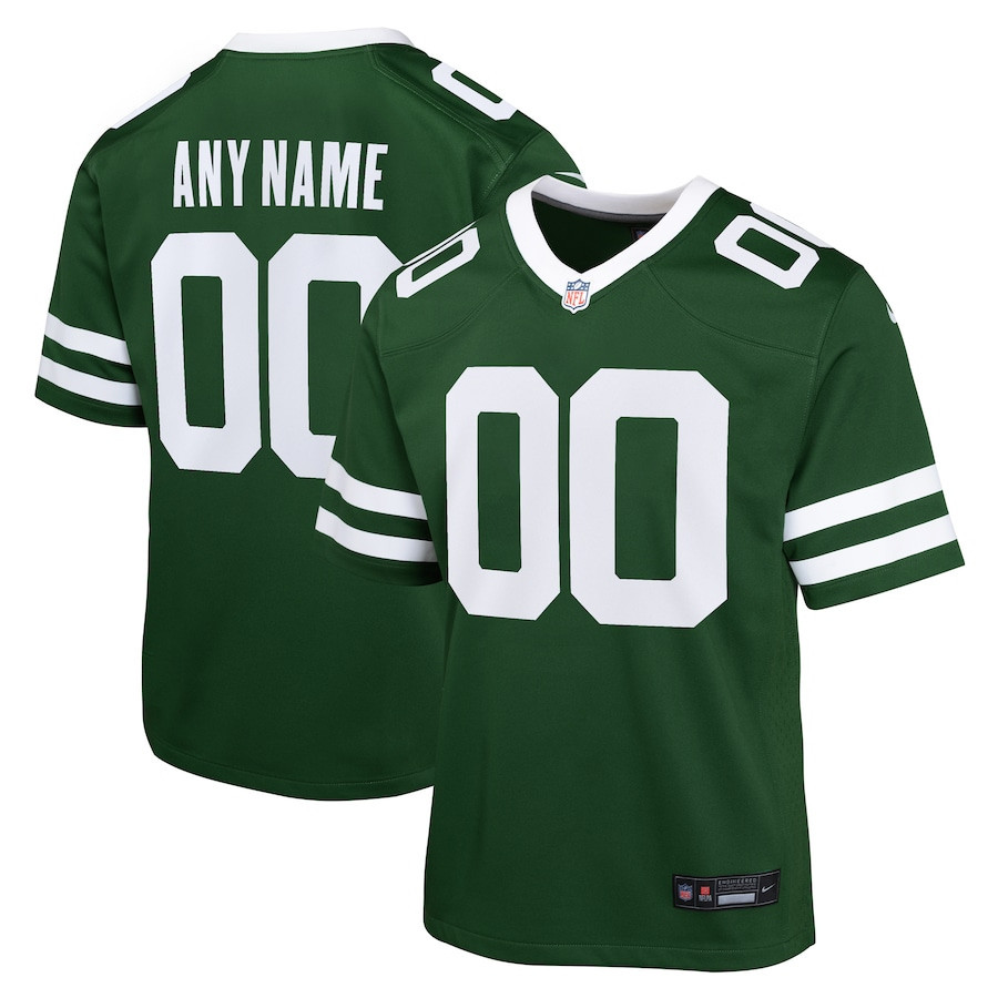 New York Jets Game Custom, Legacy Green NFL Jersey Youth