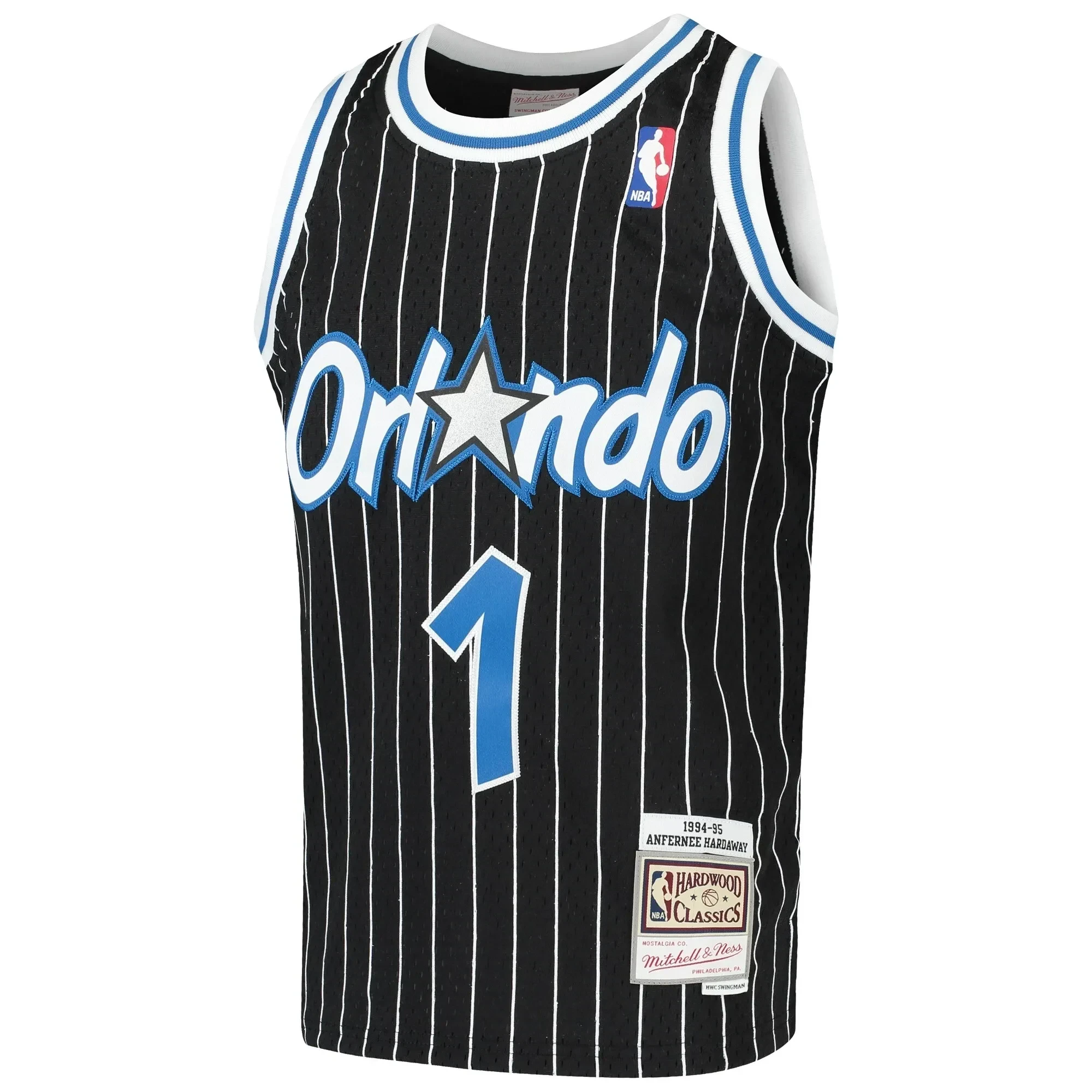 Penny Hardaway Orlando Magicc Mitchell&Nes Hardwood Classics Swingman Throwback Black NBA Jersey Youth