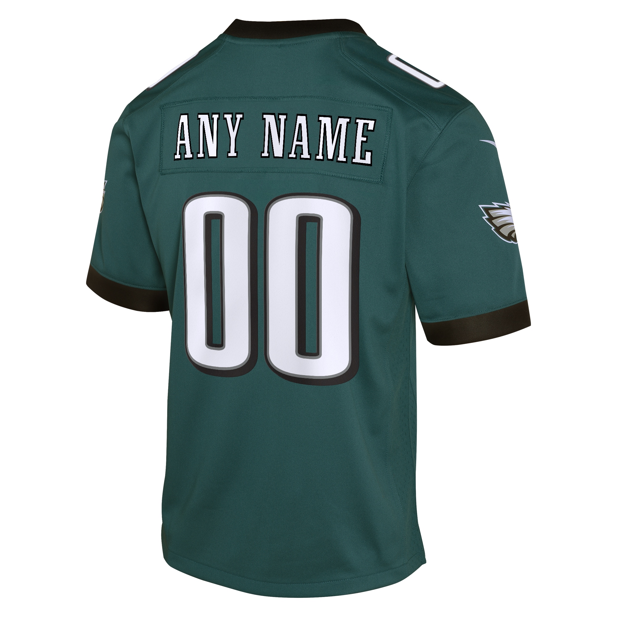 Philadelphia Eagles Midnight Green Custom Game NFL Jersey Youth