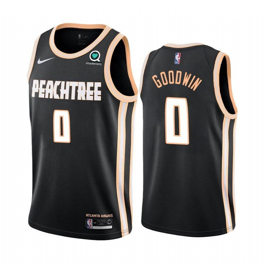 Atlanta Hawks Brandon Goodwin 0 City NBA Jersey Men's