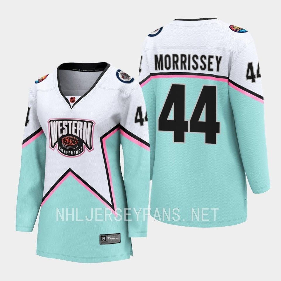 Josh Morrissey 44 Winnipeg Jets White 2023 All Star Western Conference Women NHL Jersey Women's