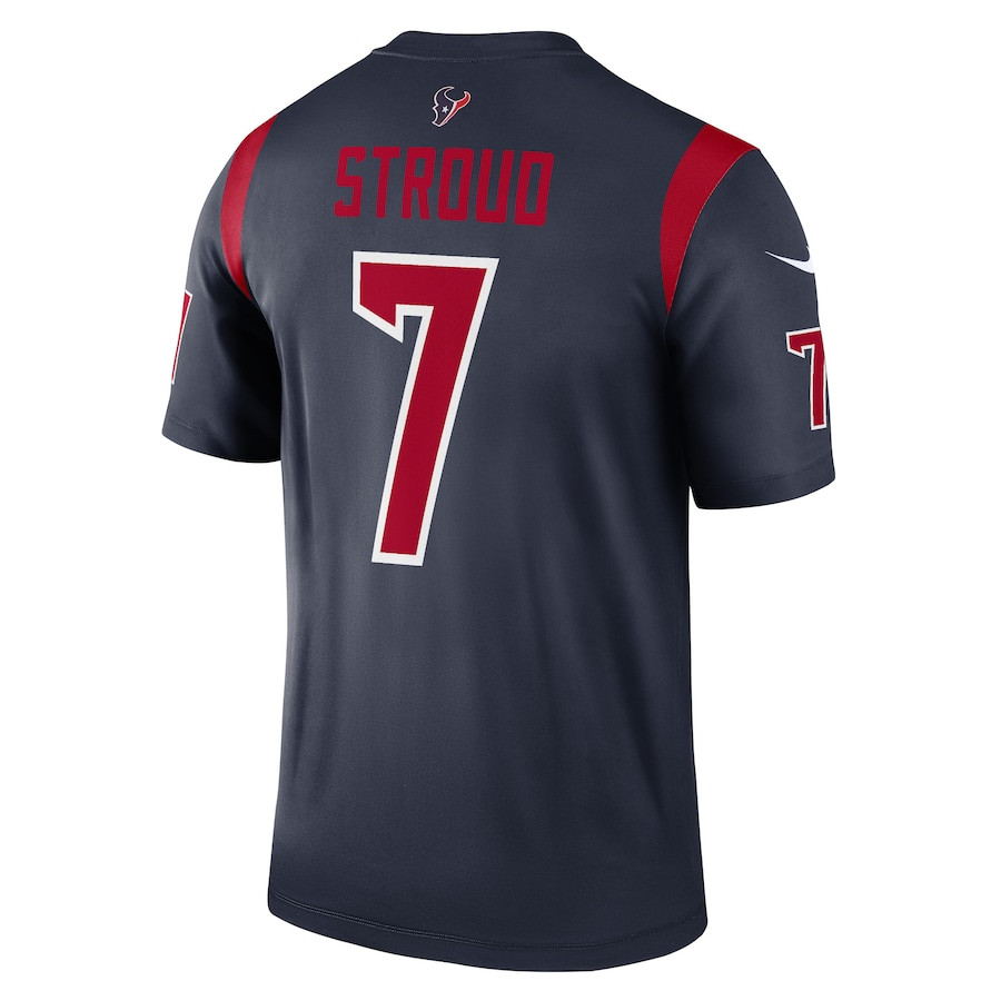 C.J. Stroud 7 Houston Texans Legend Navy NFL Jersey Men's