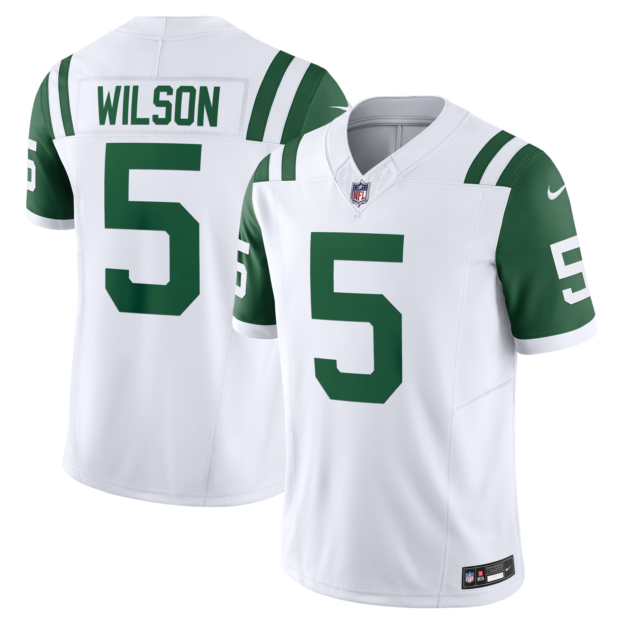 New York Jets Garrett Wilson White Classic Alternate Vapor F.U.S.E. Limited NFL Jersey Men's