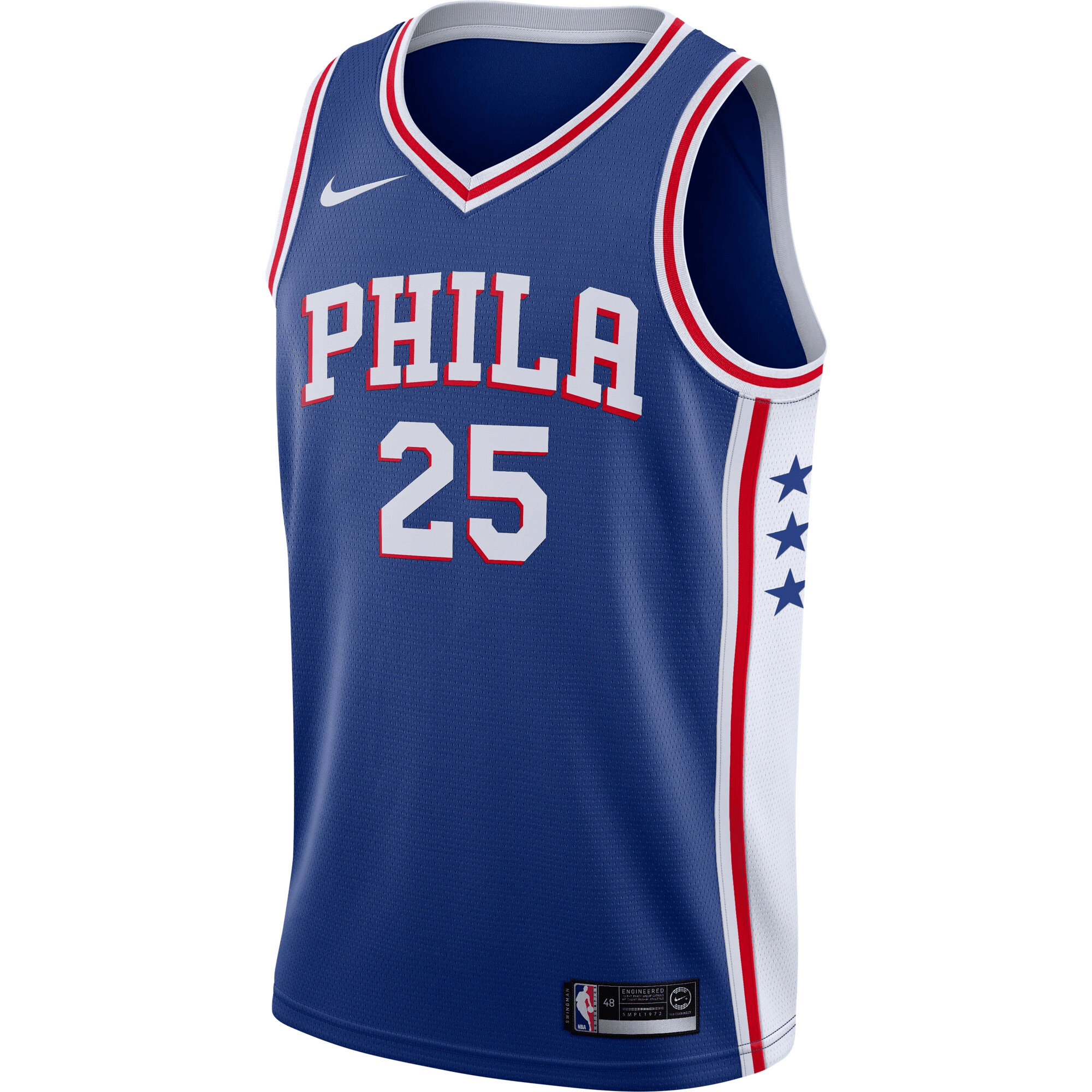 Ben Simmons Philadelphia 76ers Swingman White Association Edition NBA Jersey Men's