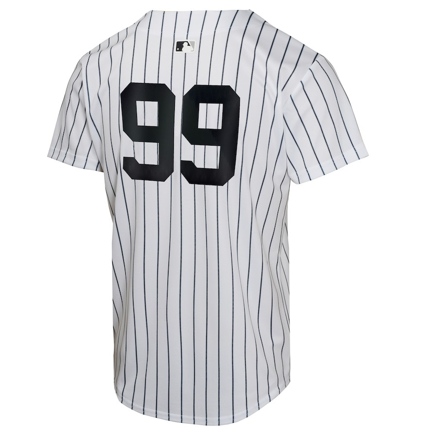 Aaron Judge 99 New York Yankees 2024 World Series Home Game Player White MLB Jersey Youth
