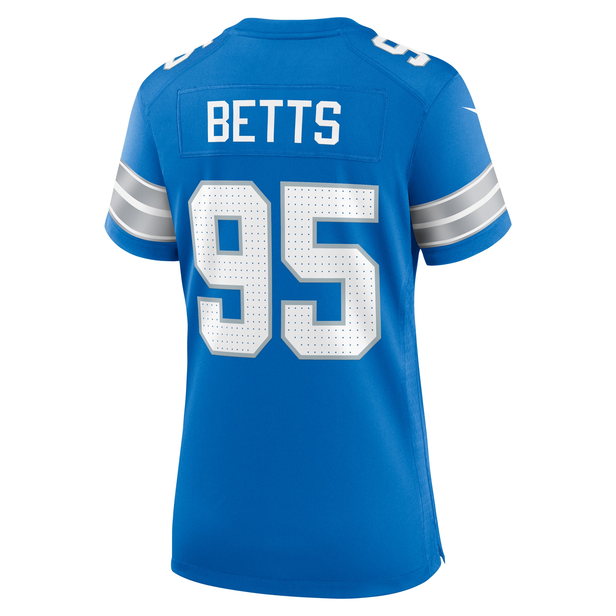 Detroit Lions Mathieu Betts Blue Game NFL Jersey Women's