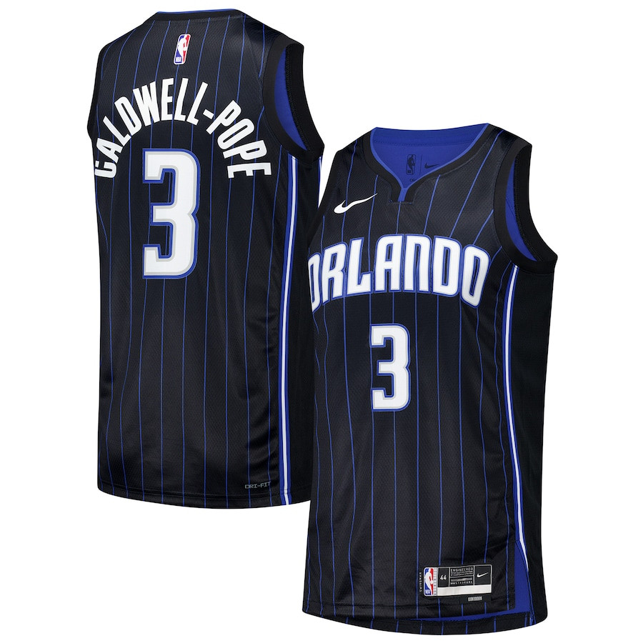 Kentavious Caldwell-Pope 3 Orlando Magic Unisex 2024 Offseason Addition Swingman Black NBA Jersey Unisex