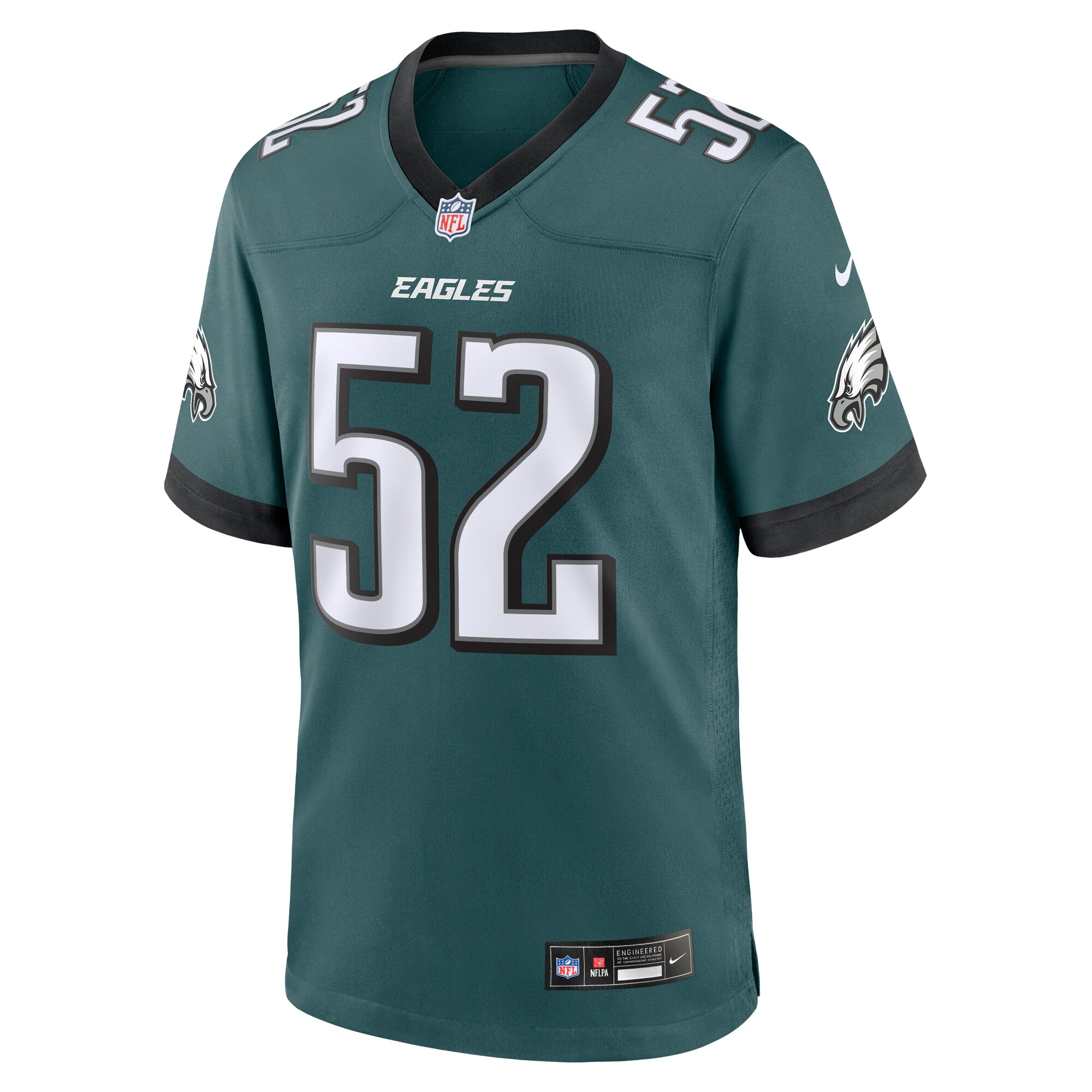 Philadelphia Eagles Julian Okwara Midnight Green Game NFL Jersey Men's