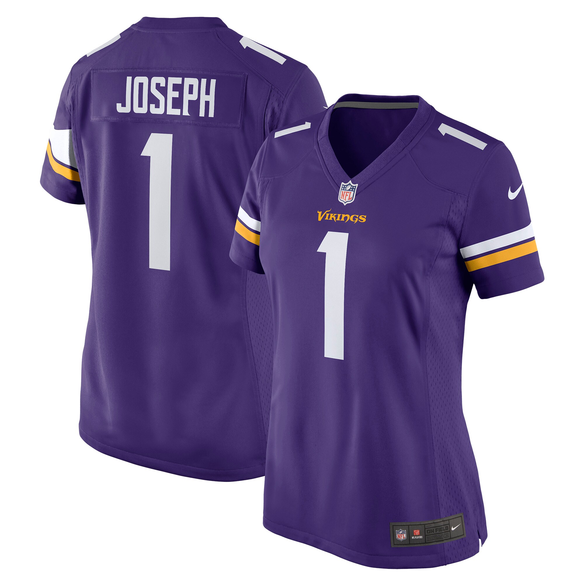 Minnesota Vikings Greg Joseph Purple Game NFL Jersey Women's
