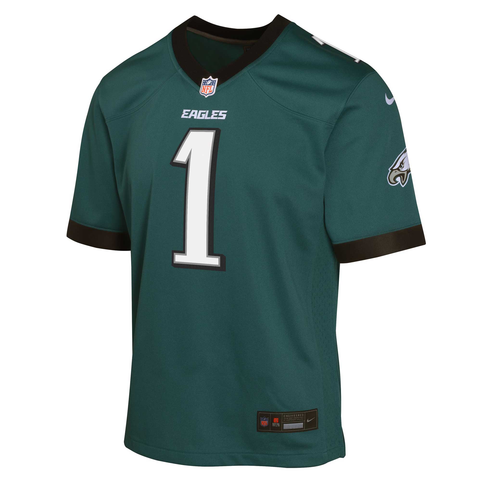 Philadelphia Eagles Jalen Hurts Midnight Green Game NFL Jersey Youth
