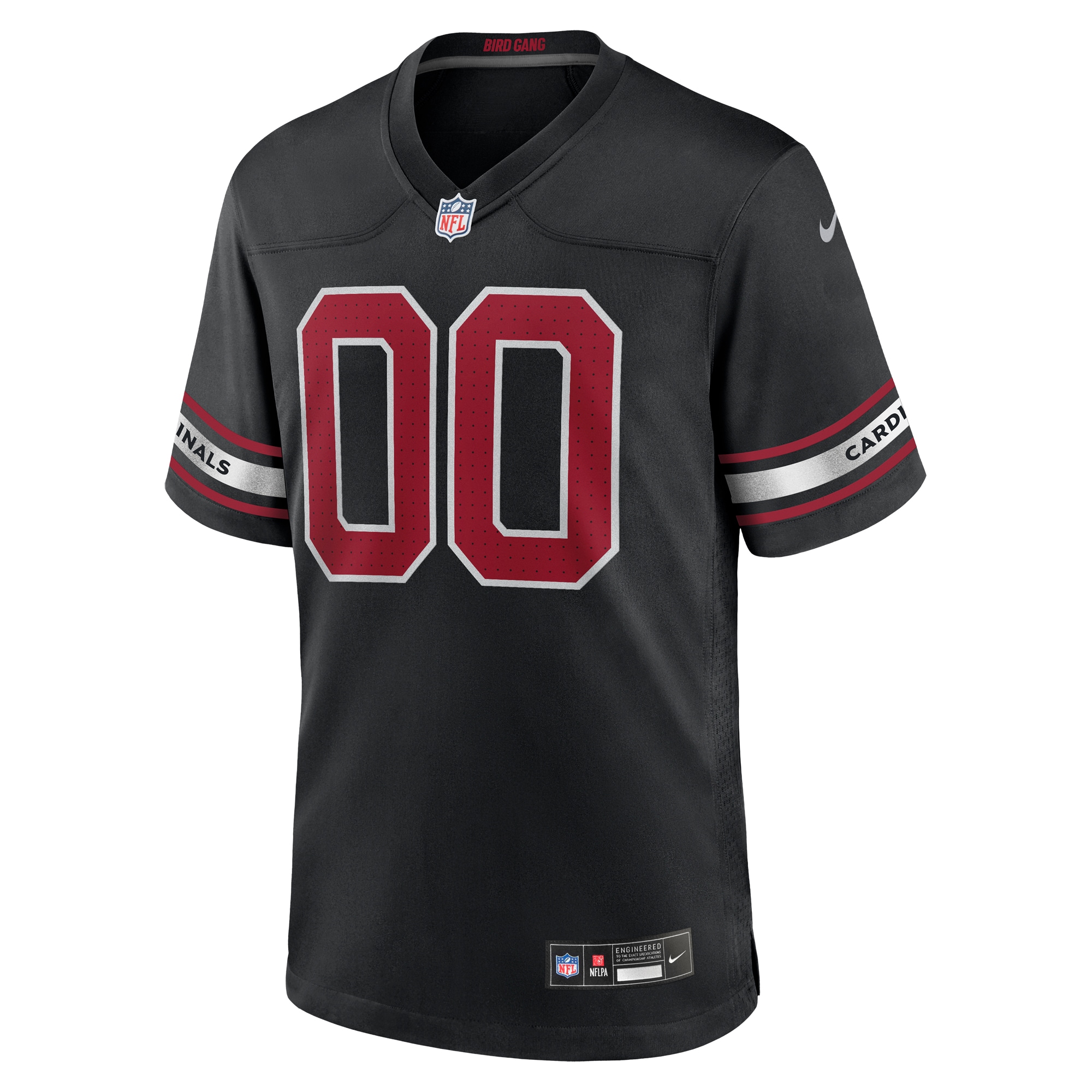 Arizona Cardinals Black Alternate Custom Game NFL Jersey Men's