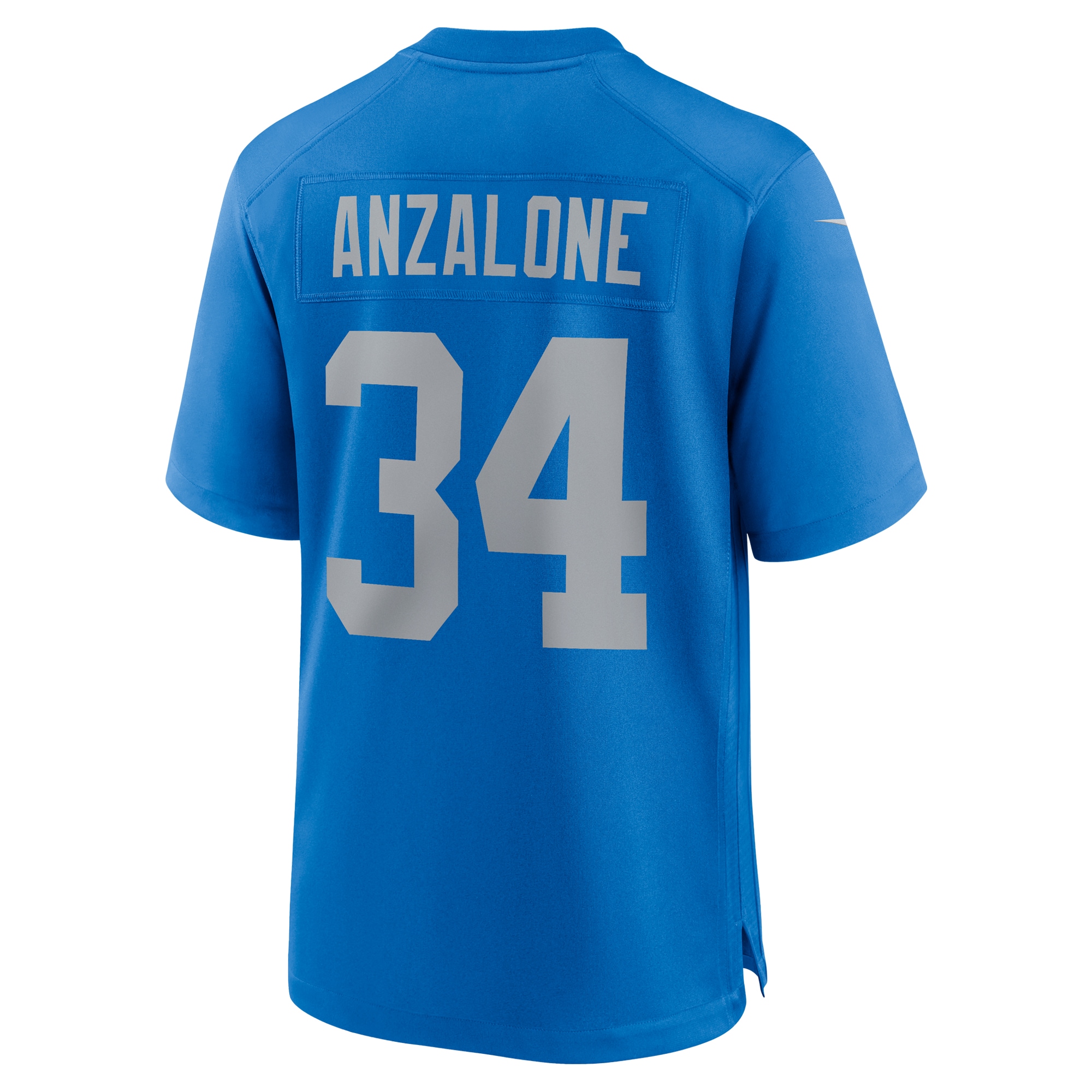 Detroit Lions Alex Anzalone Blue Alternate Game NFL Jersey Men's