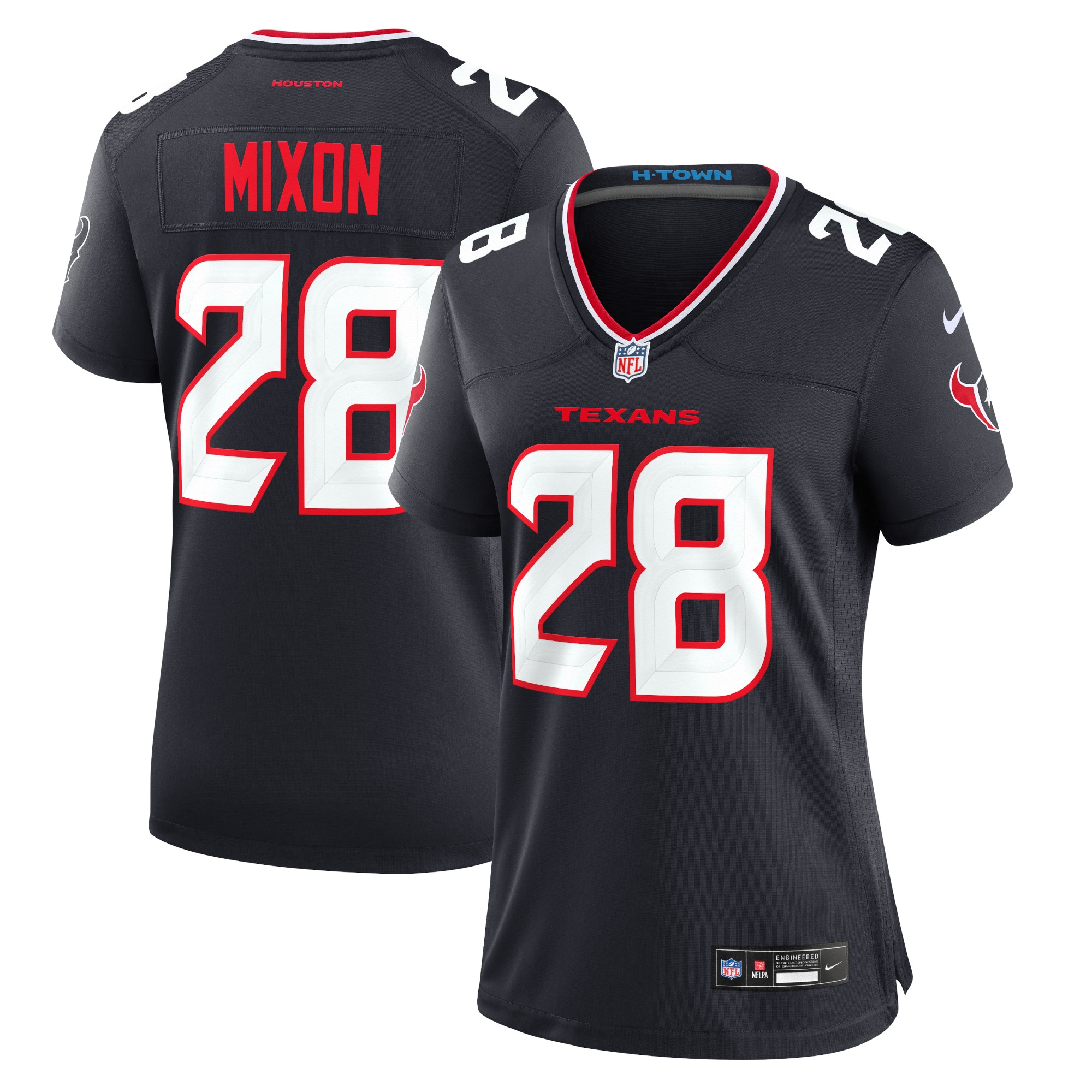 Houston Texans Joe Mixon Navy Game NFL Jersey Women's