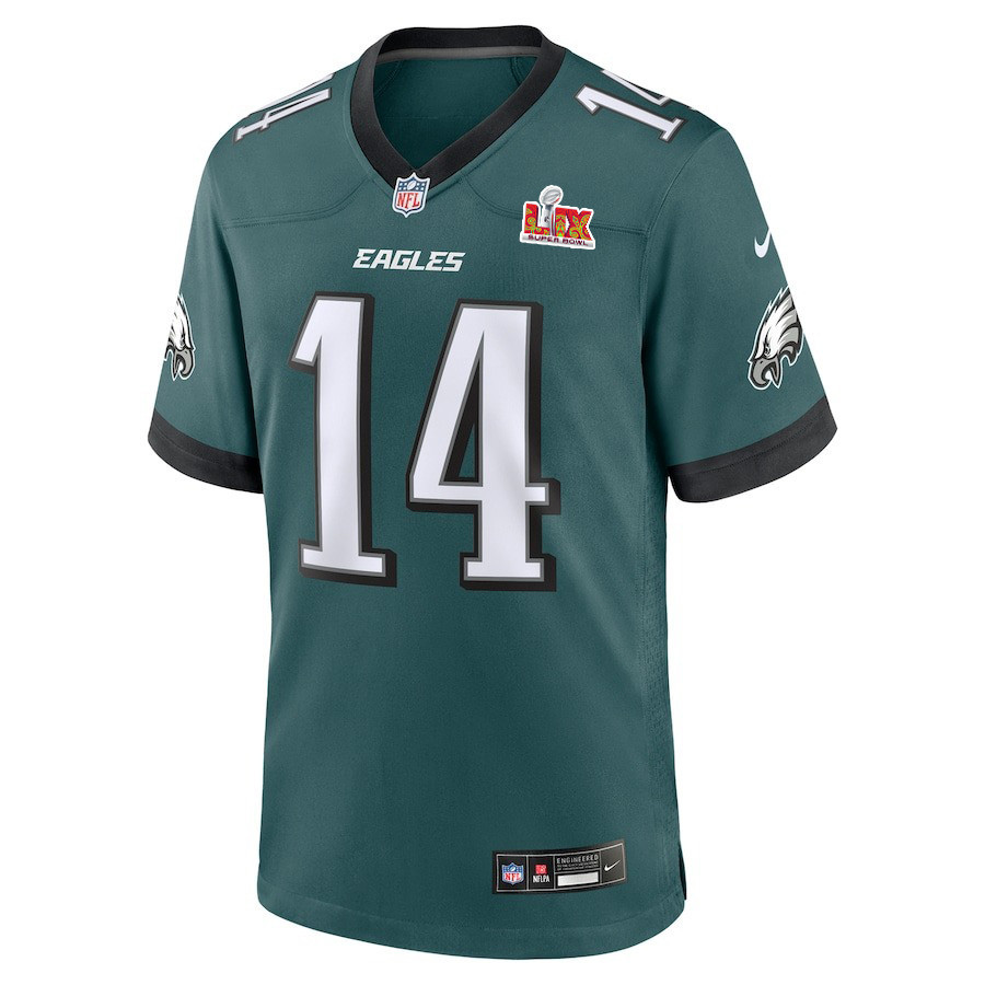 Kenneth Gainwell #14 Philadelphia Eagles Super Bowl LIX Midnight Green NFL Jersey Youth