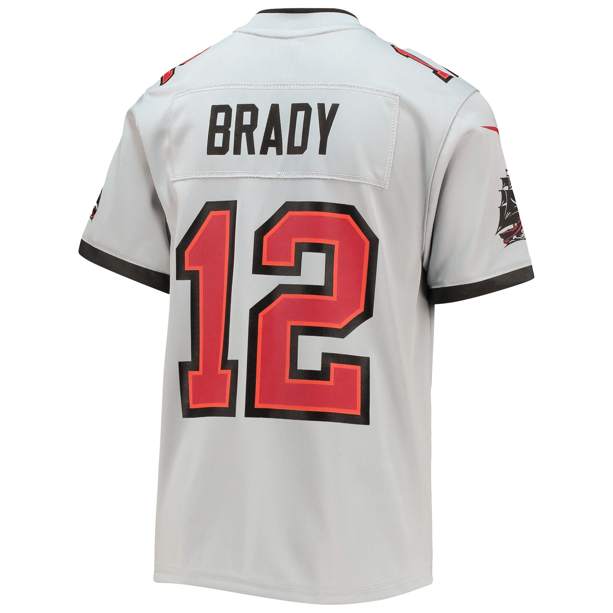 Tampa Bay Buccaneers Tom Brady Gray Inverted Team Game NFL Jersey Youth