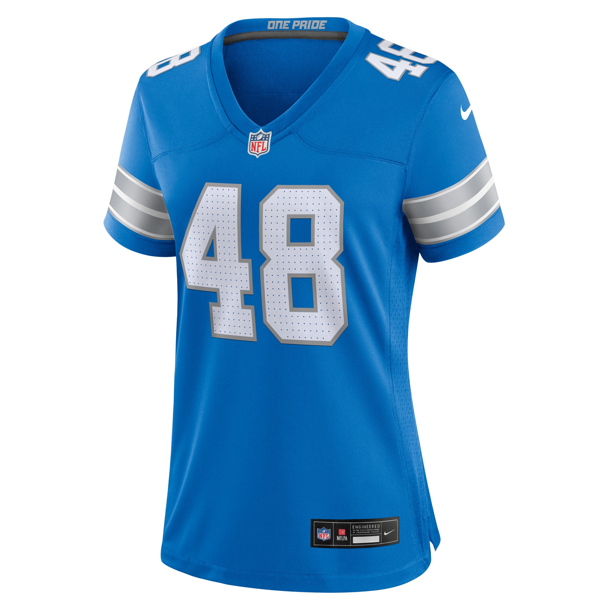 Detroit Lions Loren Strickland Blue Game NFL Jersey Women's