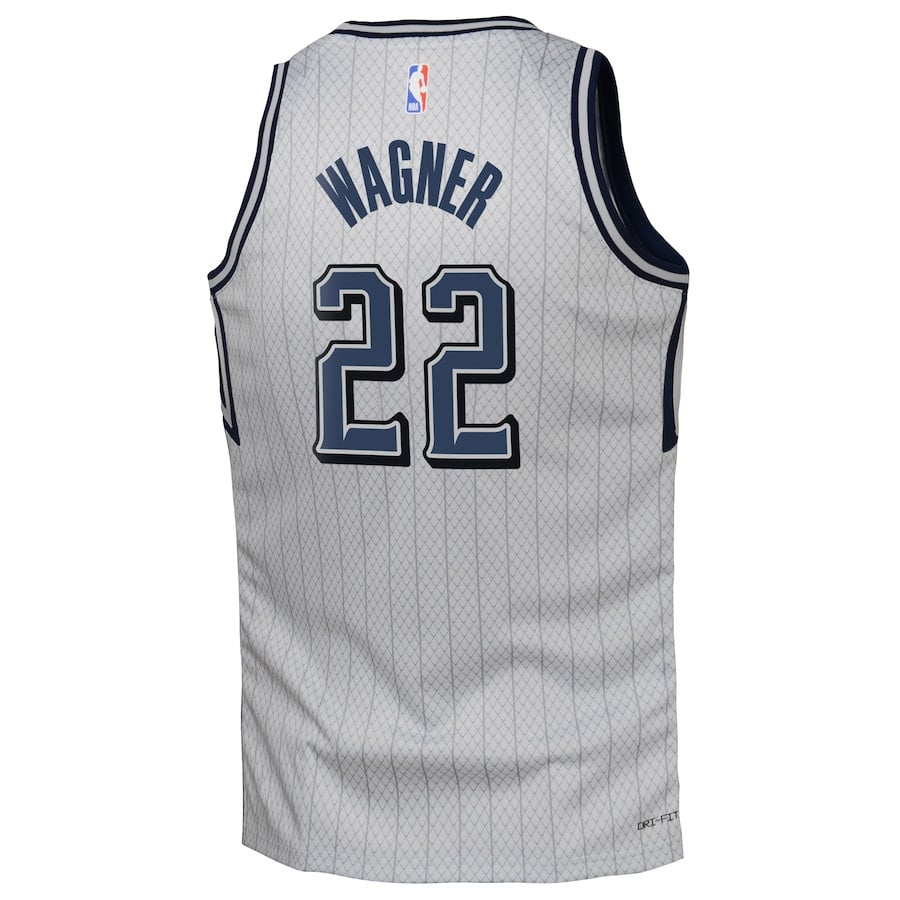 Franz Wagner 22 Orlando Magicc 2024/25 Swingman Playe City Edition Silver NBA Jersey Youth