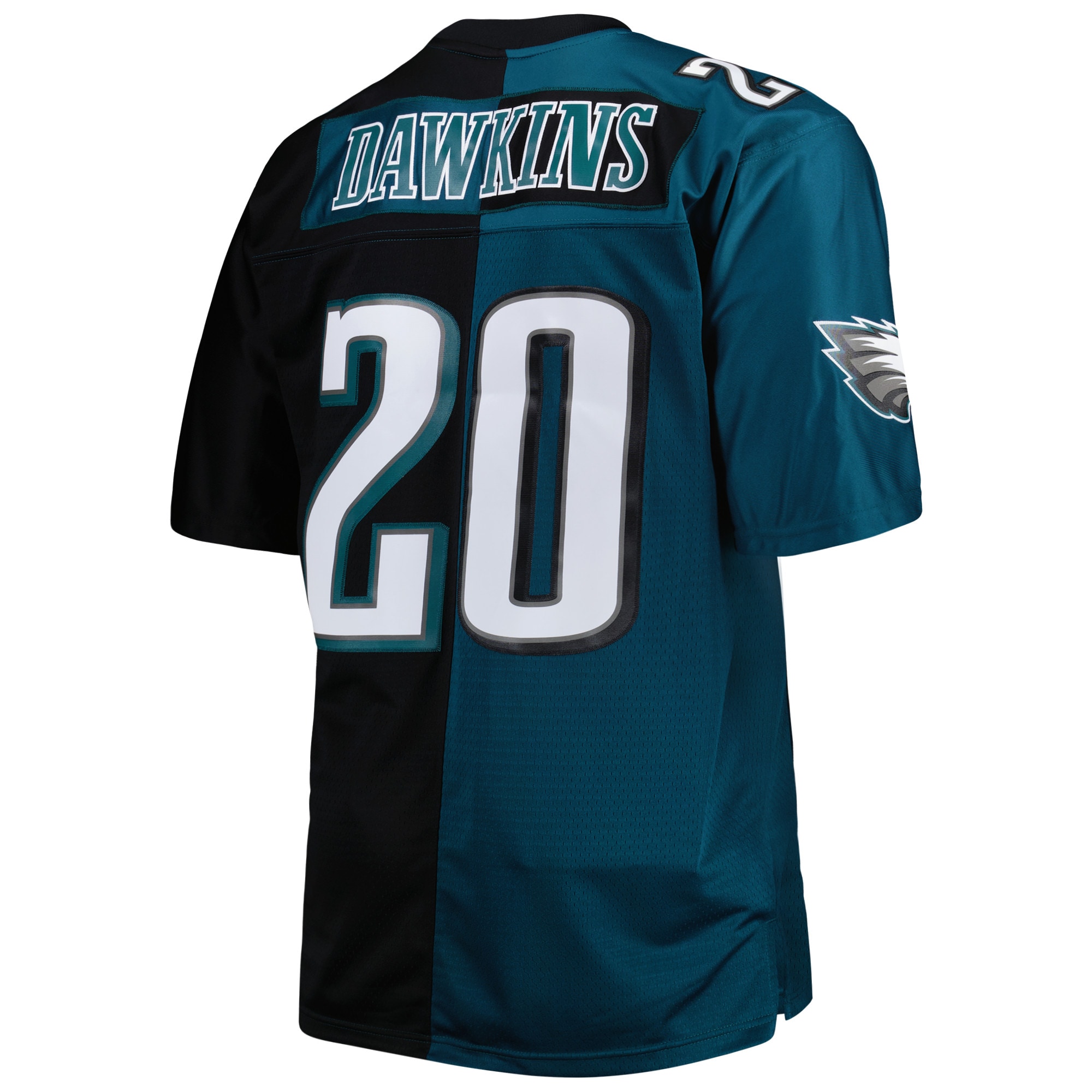 Philadelphia Eagles Brian Dawkins Mitchell Ness Midnight Green/Black Big Tall Split Legacy Retired Player NFL Jersey Men's