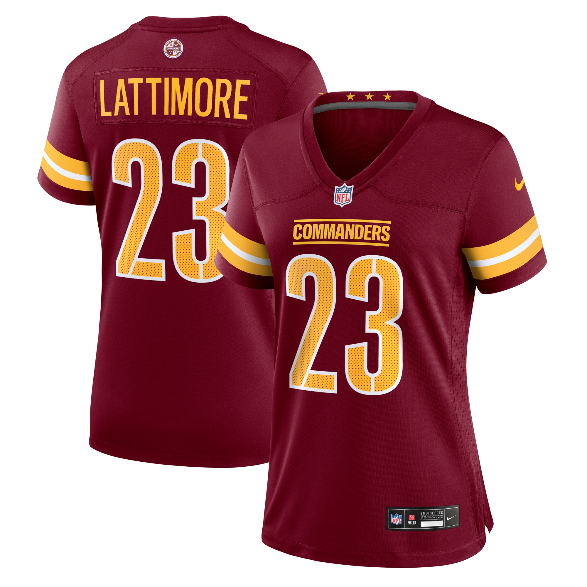 Washington Commanders Marshon Lattimore Burgundy Game NFL Jersey Women's