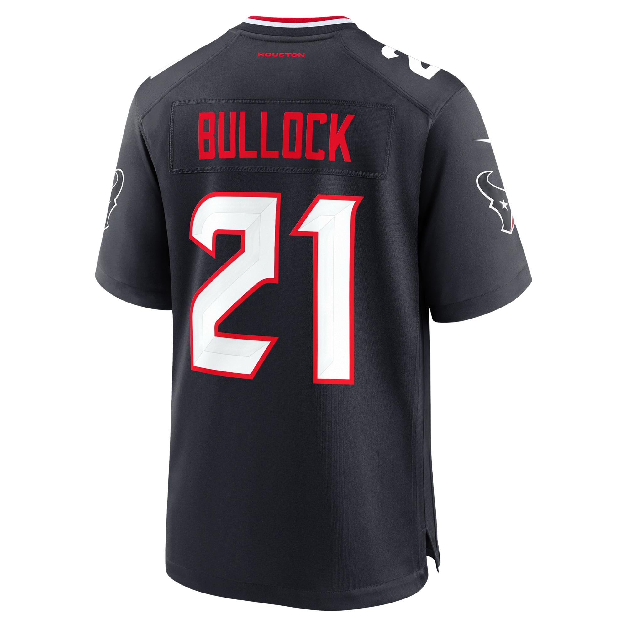 Houston Texans Calen Bullock Navy Team Game NFL Jersey Men's