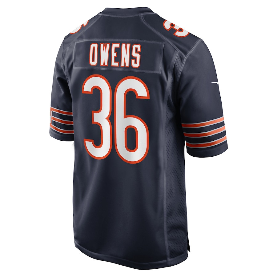 Jonathan Owens 36 Chicago Bears Game Navy NFL Jersey Men's