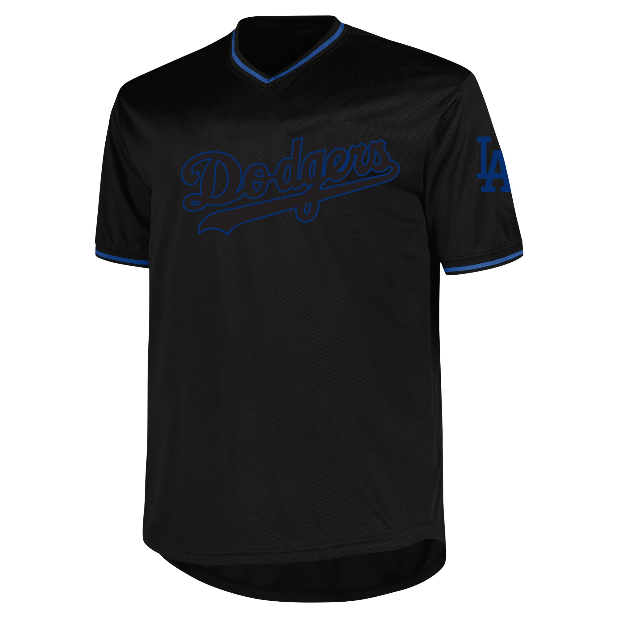 Los Angeles Dodgers Profile Black Big Tall Pop Fashion MLB Jersey Men's