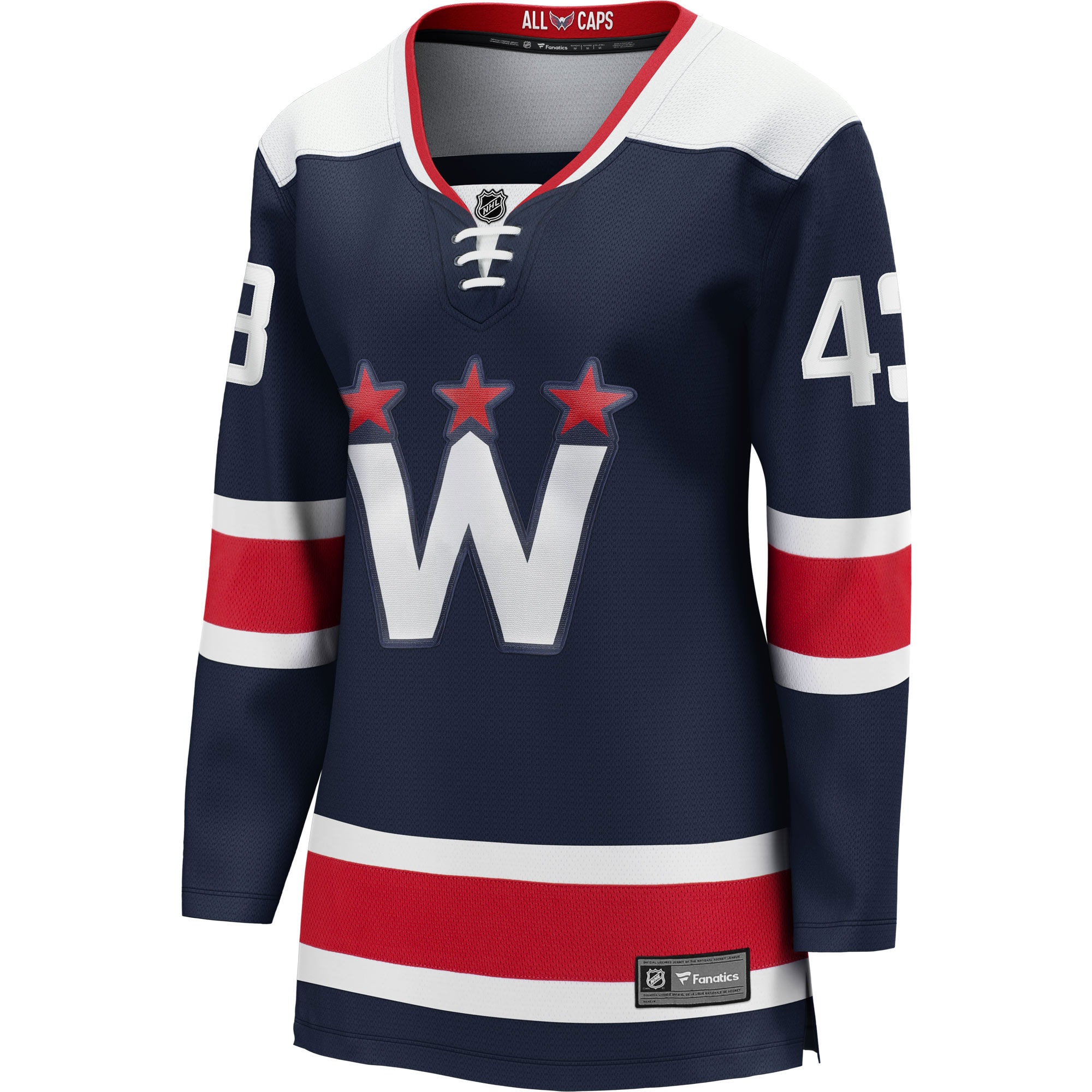 Washington Capitals Tom Wilson Navy Alternate Premier Breakaway Player NHL Jersey Women's