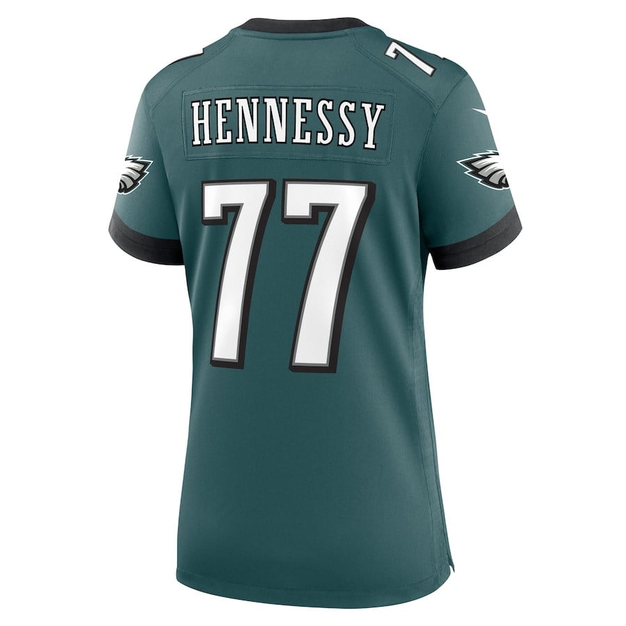 Matt Hennessy 77 Philadelphia Eagles Game Midnight Green NFL Jersey Women's