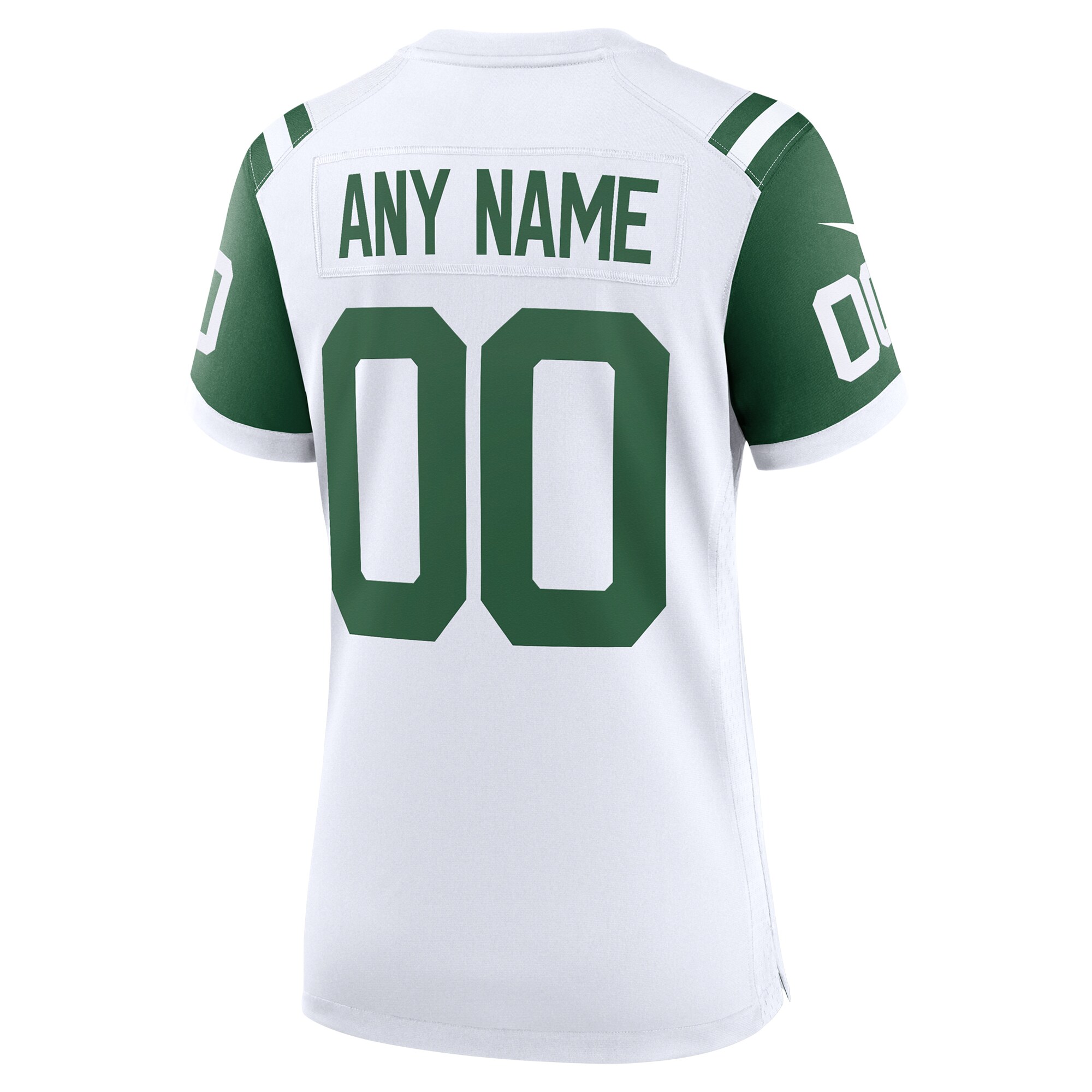 New York Jets White Classic Alternate Custom NFL Jersey Women's