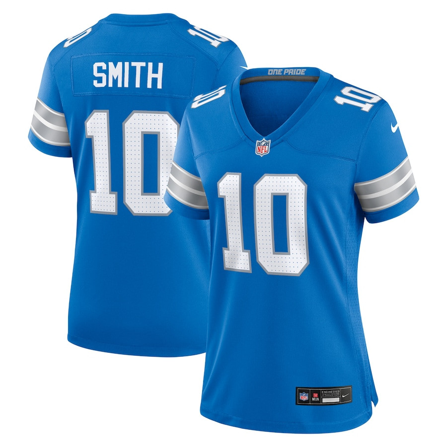 Tre'Quan Smith 10 Detroit Lions Game Blue NFL Jersey Women's