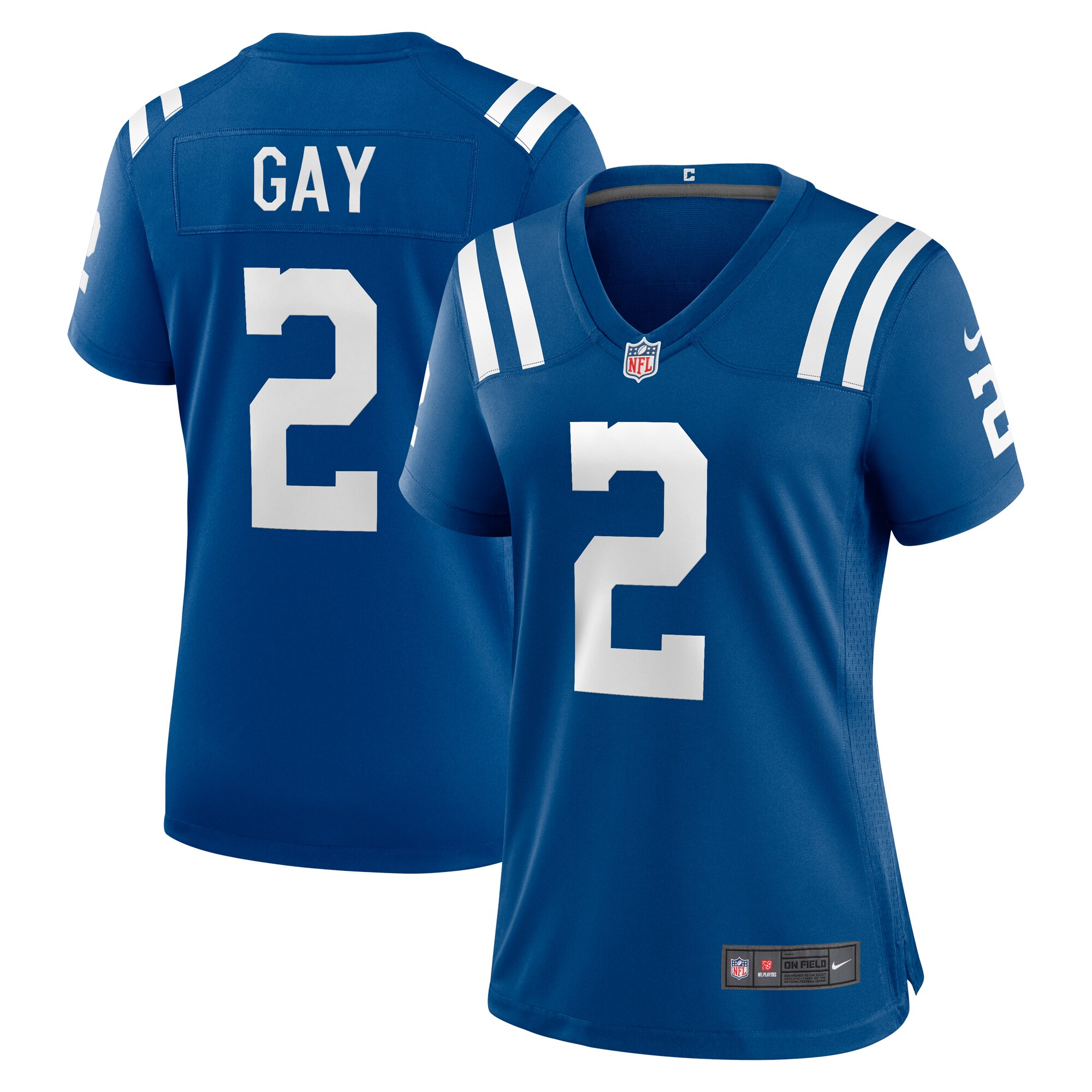 Indianapolis Colts Matt Gay Royal Game Player NFL Jersey Women's