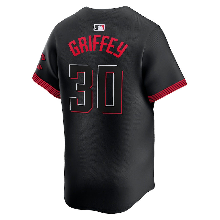 Ken Griffey Jr. 30 Cincinnati Reds City Connect Limited Player Black MLB Jersey Men's