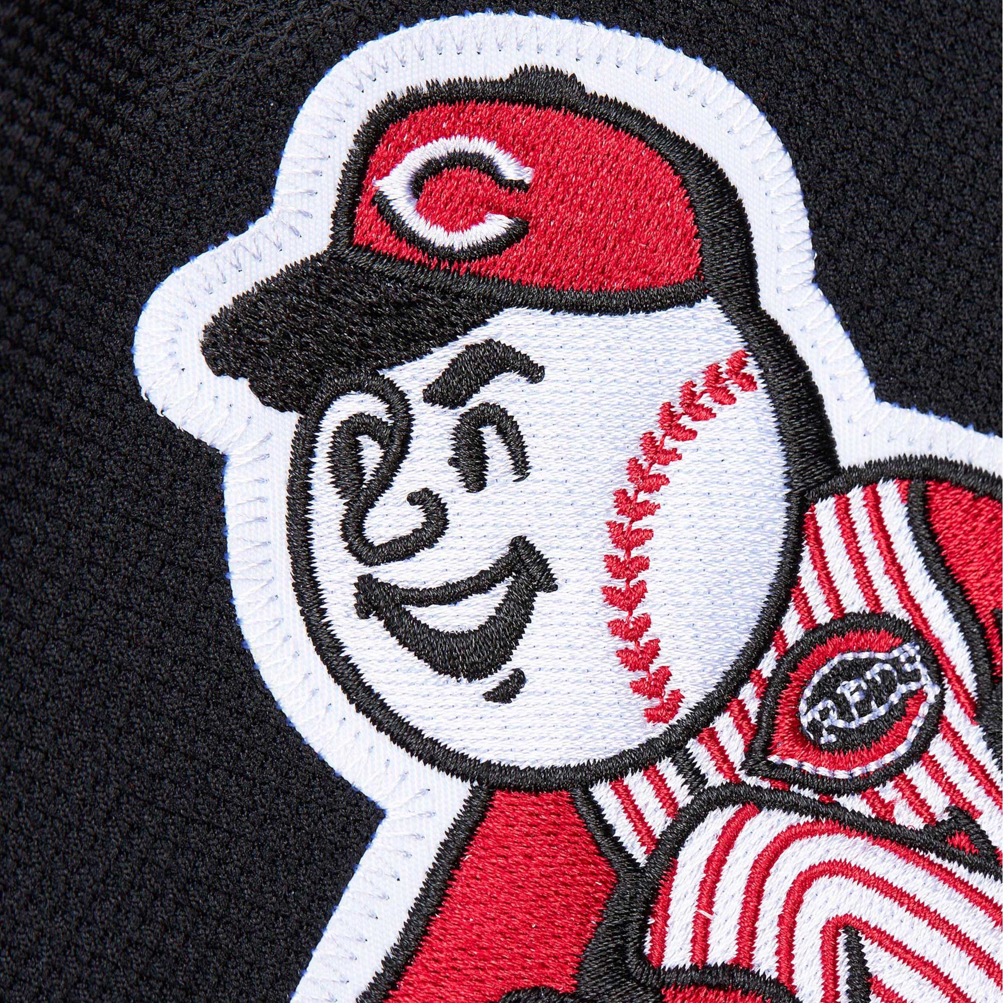 Cincinnati Reds Ken Griffey Jr. Mitchell Ness Black Cooperstown Collection Mesh Batting Practice MLB Jersey Men's