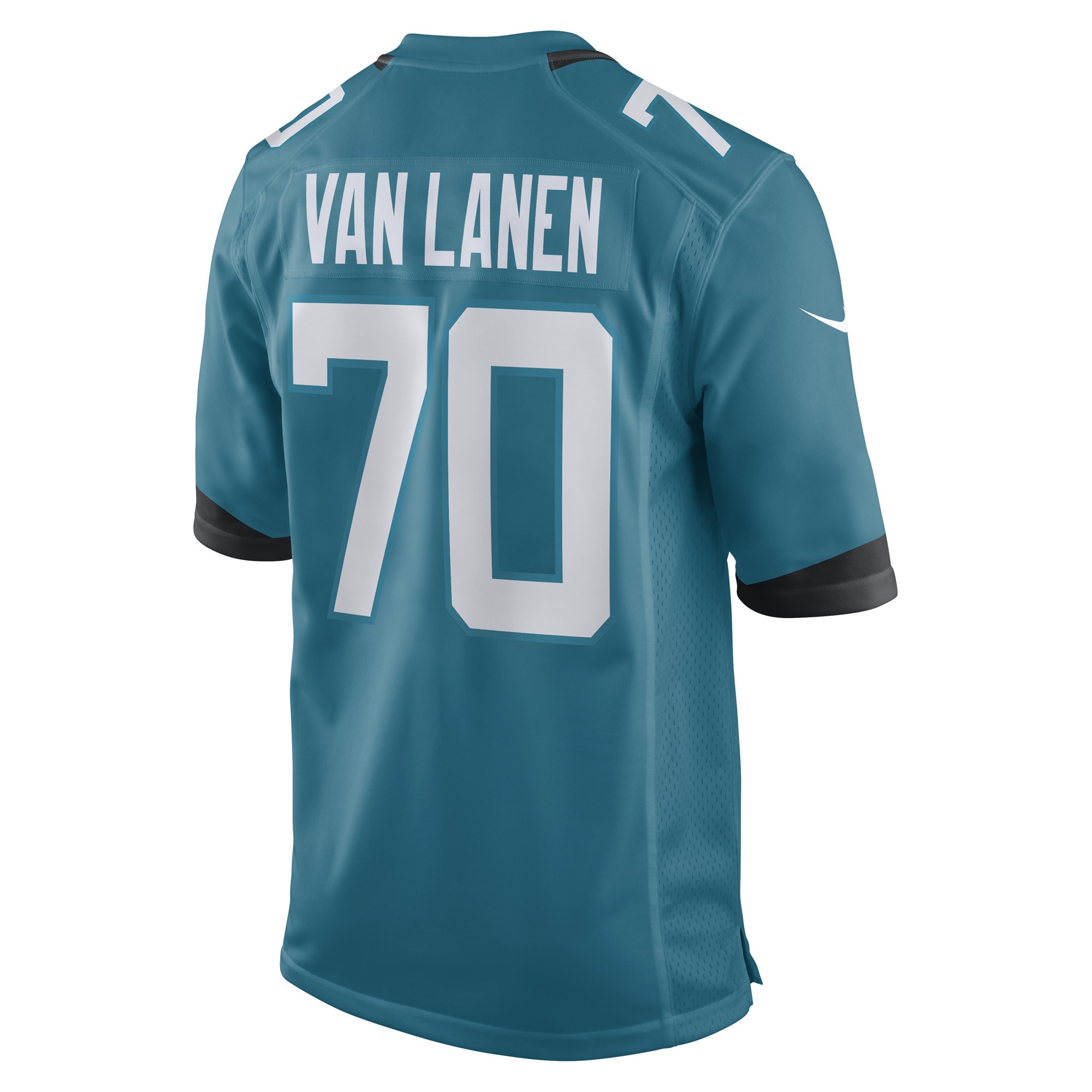 Jacksonville Jaguars Cole Van Lanen Teal Game Player NFL Jersey Men's