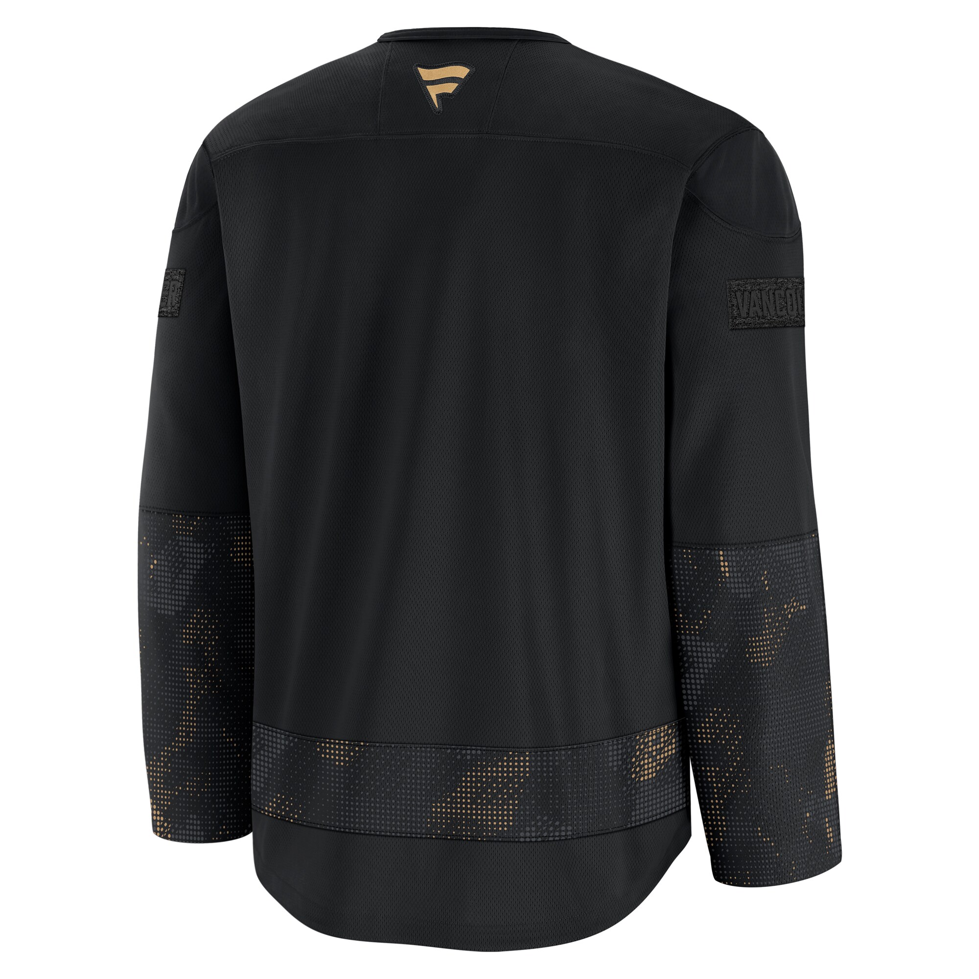 Vancouver Canucks Black 2024 Military Appreciation Practice NHL Jersey Men's