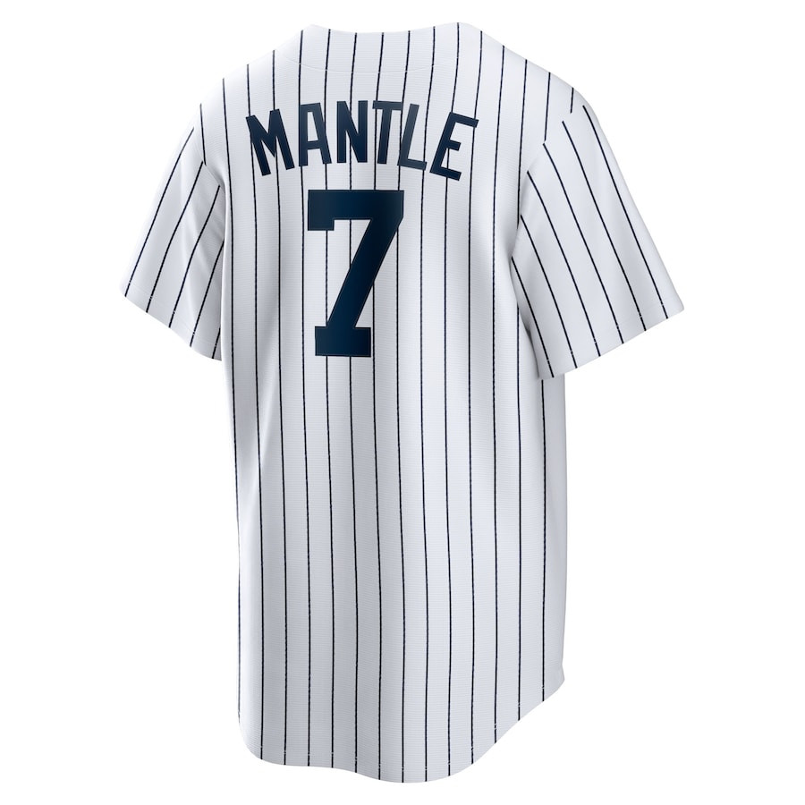 Mickey Mantle 7 New York Yankees Cooperstown Collection Home White MLB Jersey Men's