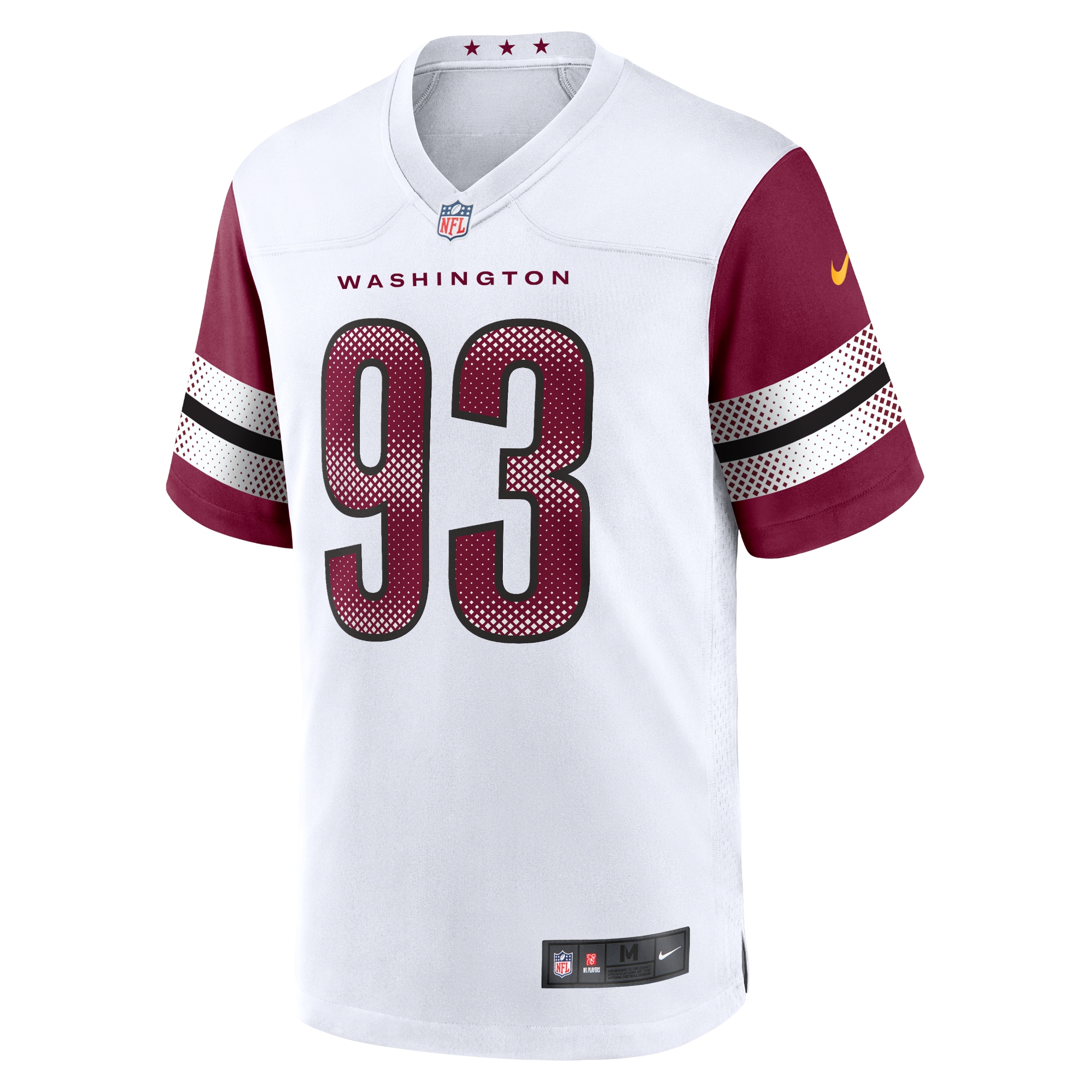 Washington Commanders Jonathan Allen White Game NFL Jersey Men's