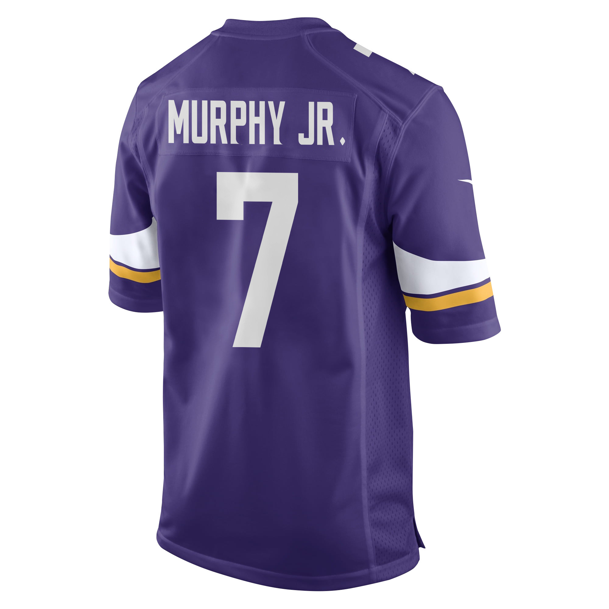 Byron Murphy Jr. 7 Minnesota Vikings Super Bowl LIX New Orleans Patch Game Purple NFL Jersey Men's