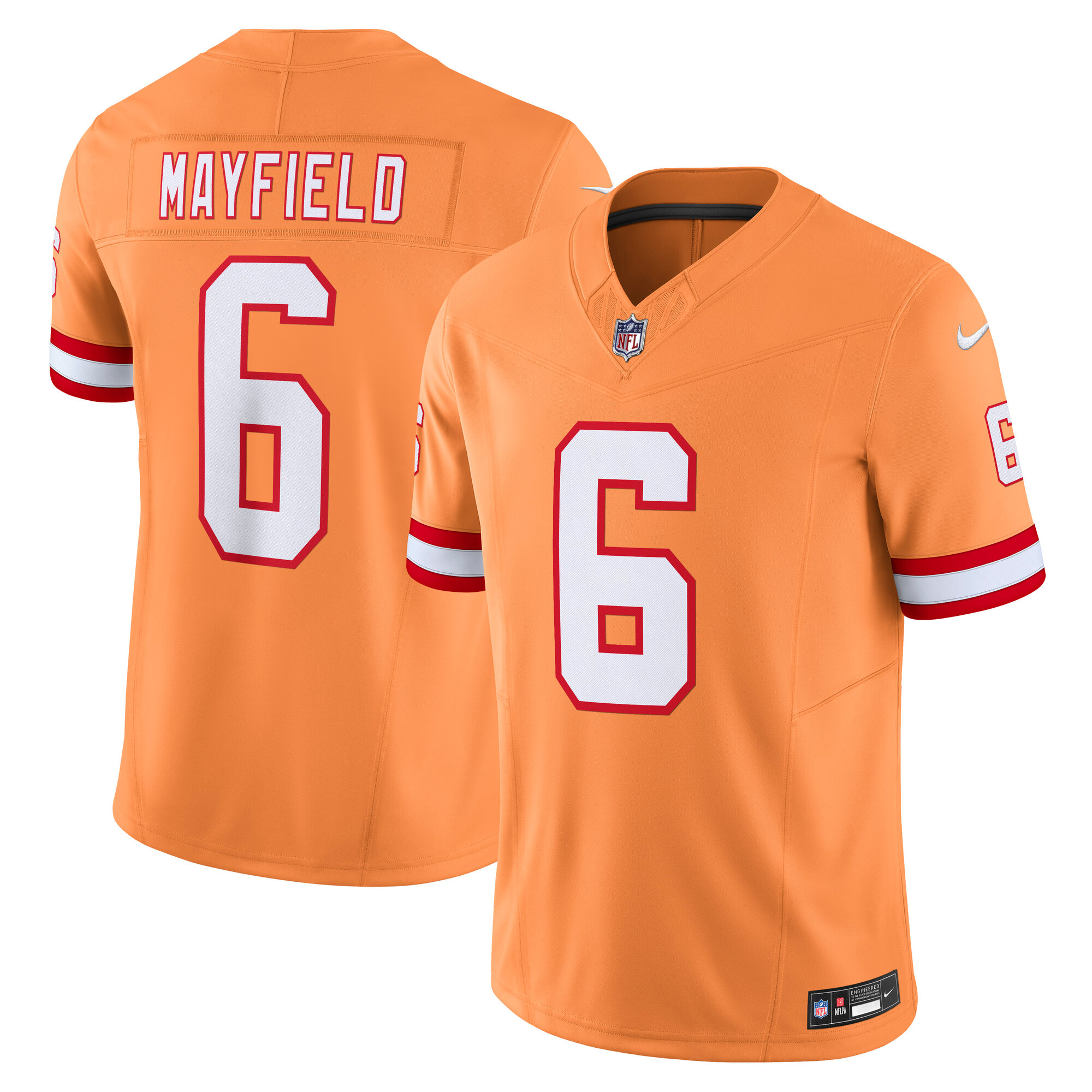 Tampa Bay Buccaneers Baker Mayfield Orange 2nd Alternate Vapor F.U.S.E. Limited NFL Jersey Men's