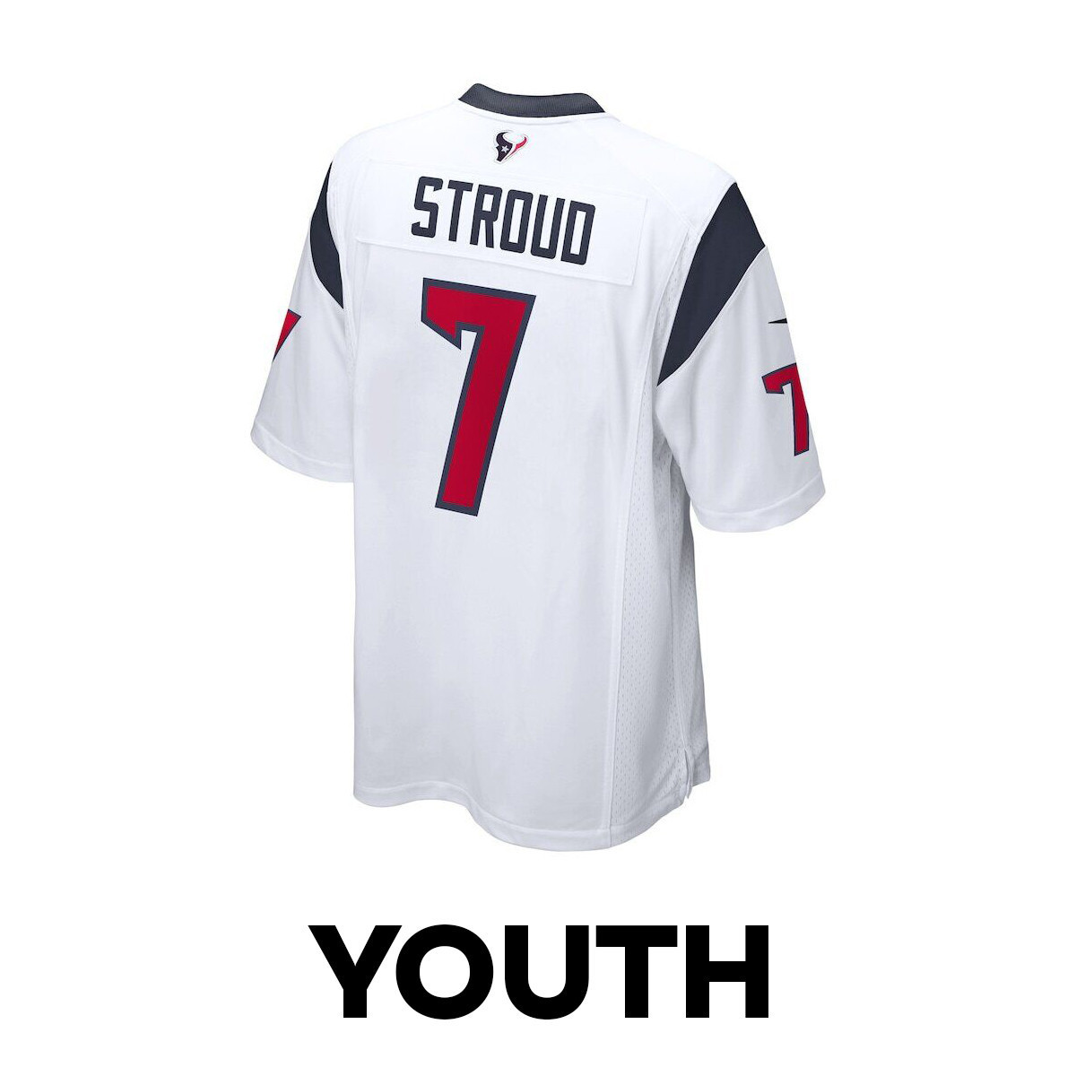 C.J. Stroud 7 Houston Texans The Chosen One Game White NFL Jersey Youth
