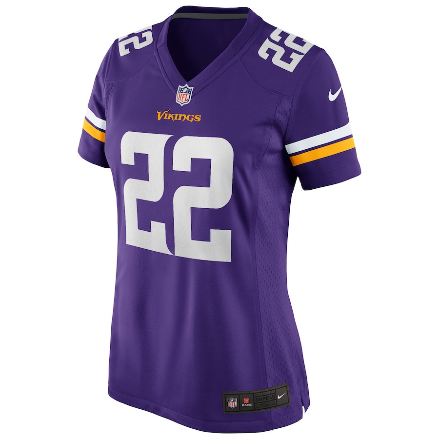 Paul Krause 22 Minnesota Vikings Game Retired Purple NFL Jersey Women's