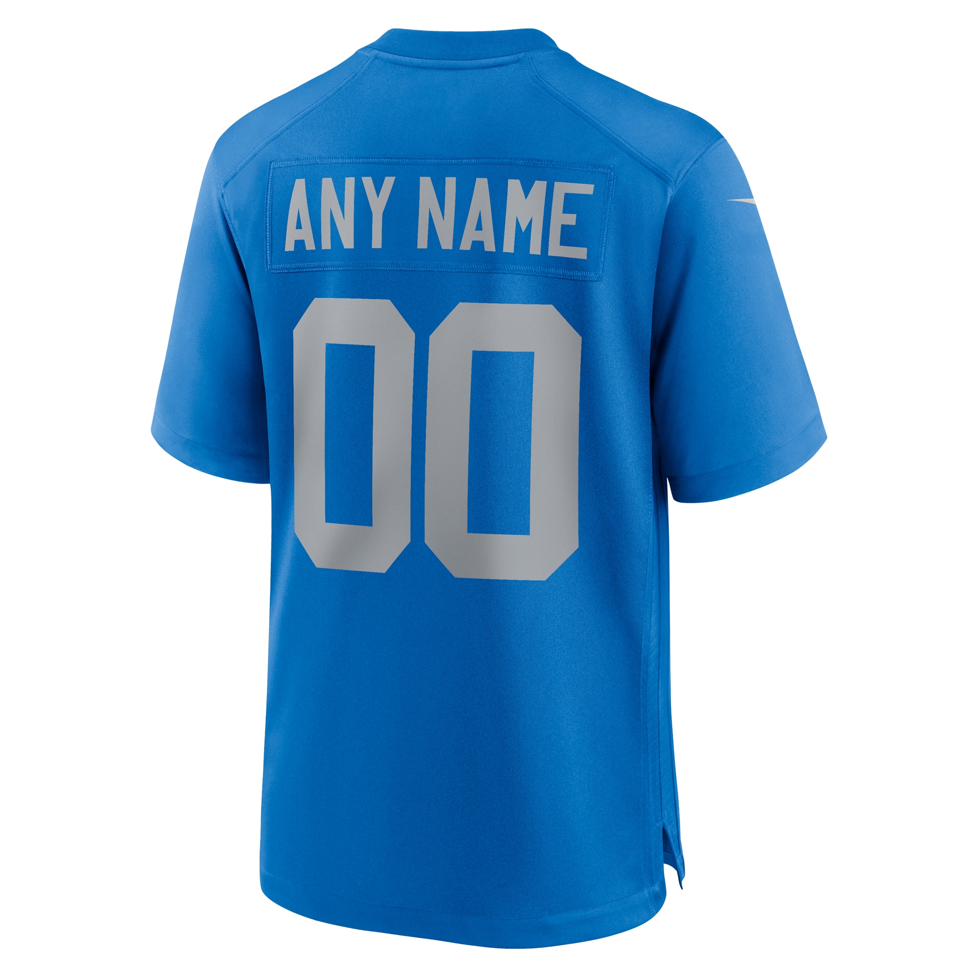 Detroit Lions Blue Alternate Custom Game NFL Jersey Men's