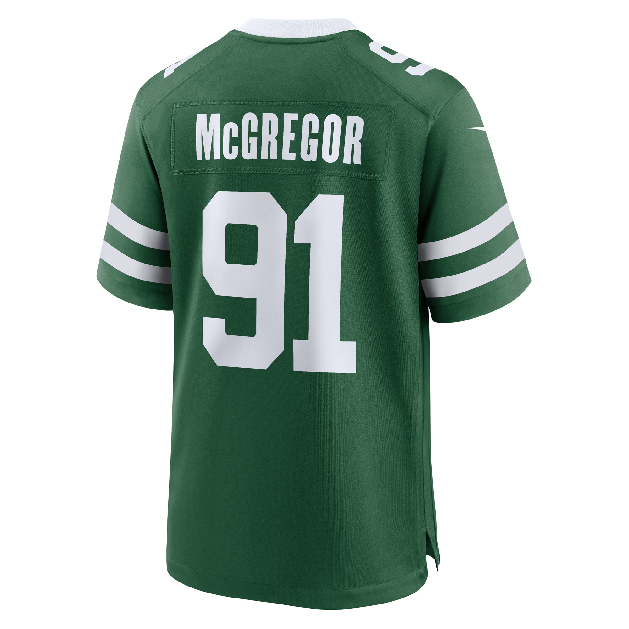 New York Jets Braiden McGregor Legacy Green Team Game NFL Jersey Men's