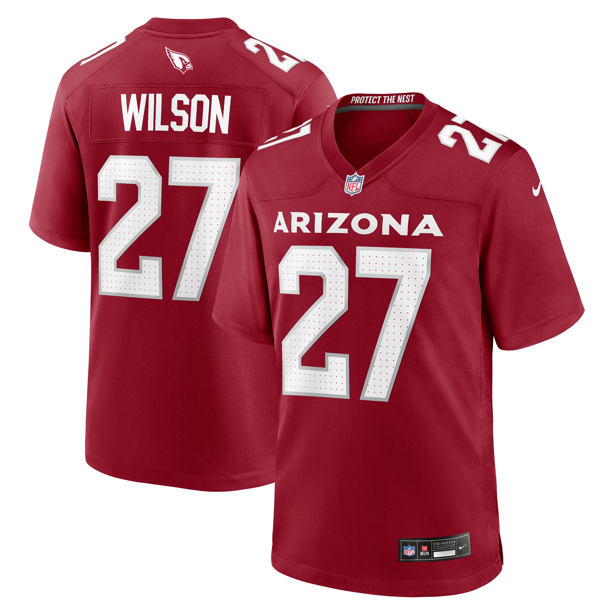 Arizona Cardinals Divaad Wilson Cardinal Team Game NFL Jersey Men's