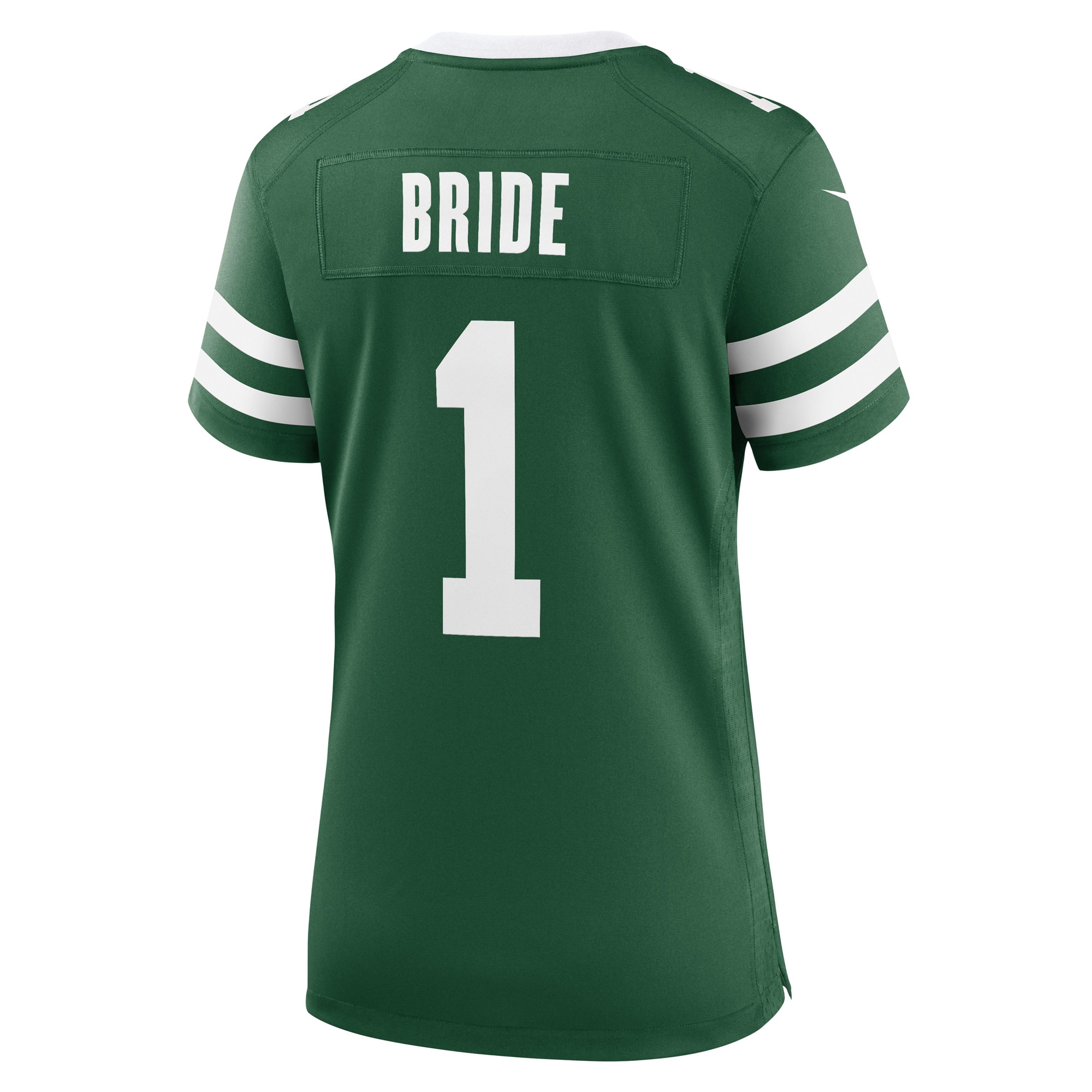 New York Jets Number 1 Bride Legacy Green Game NFL Jersey Women's